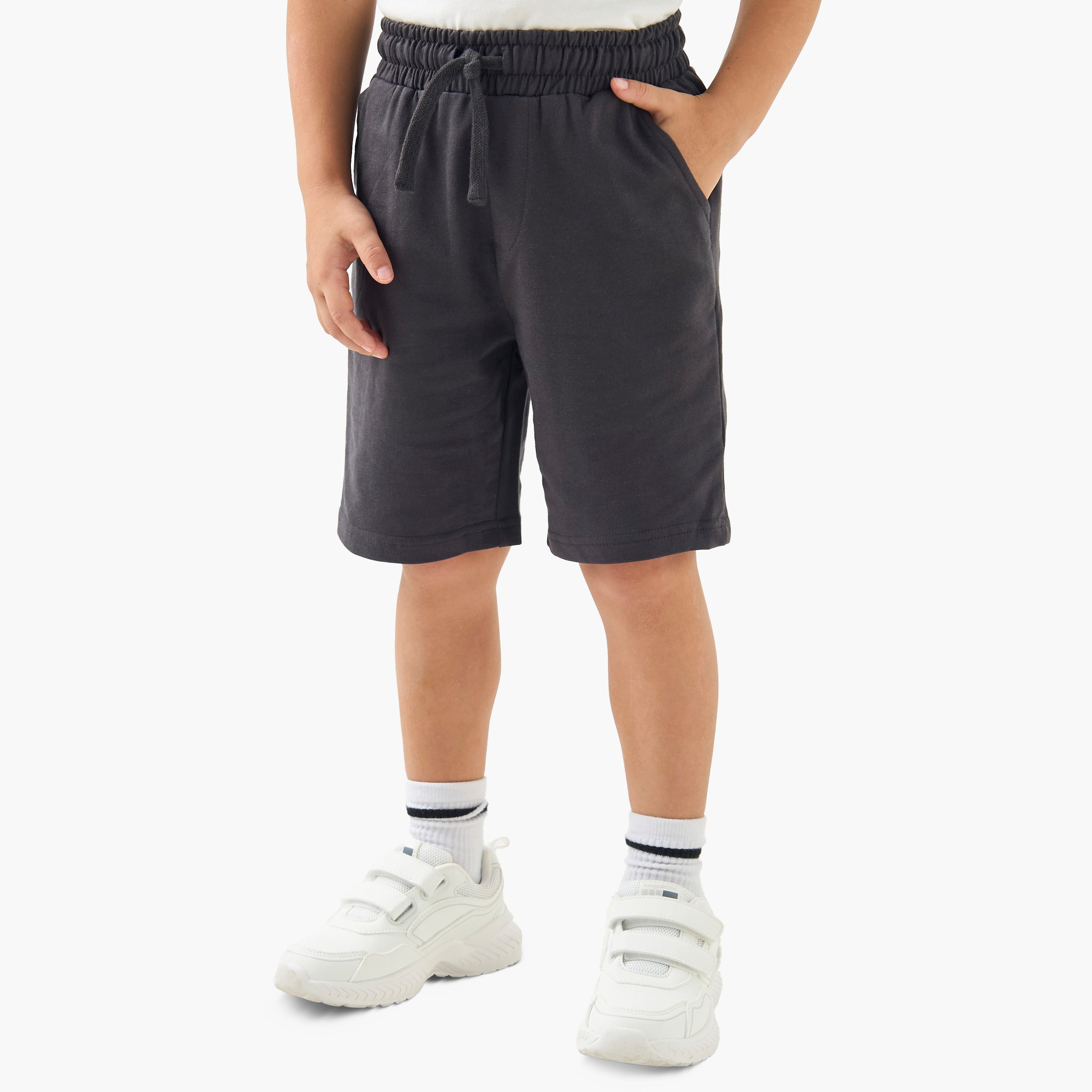 Juniors 3-Piece Printed T-shirt and Shorts Set