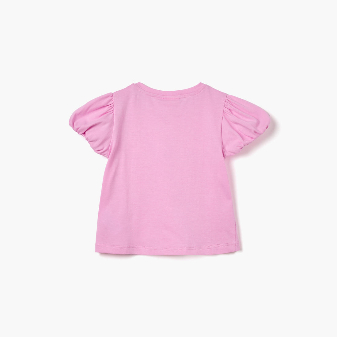 Juniors Butterfly Applique T-shirt with Puff Sleeves