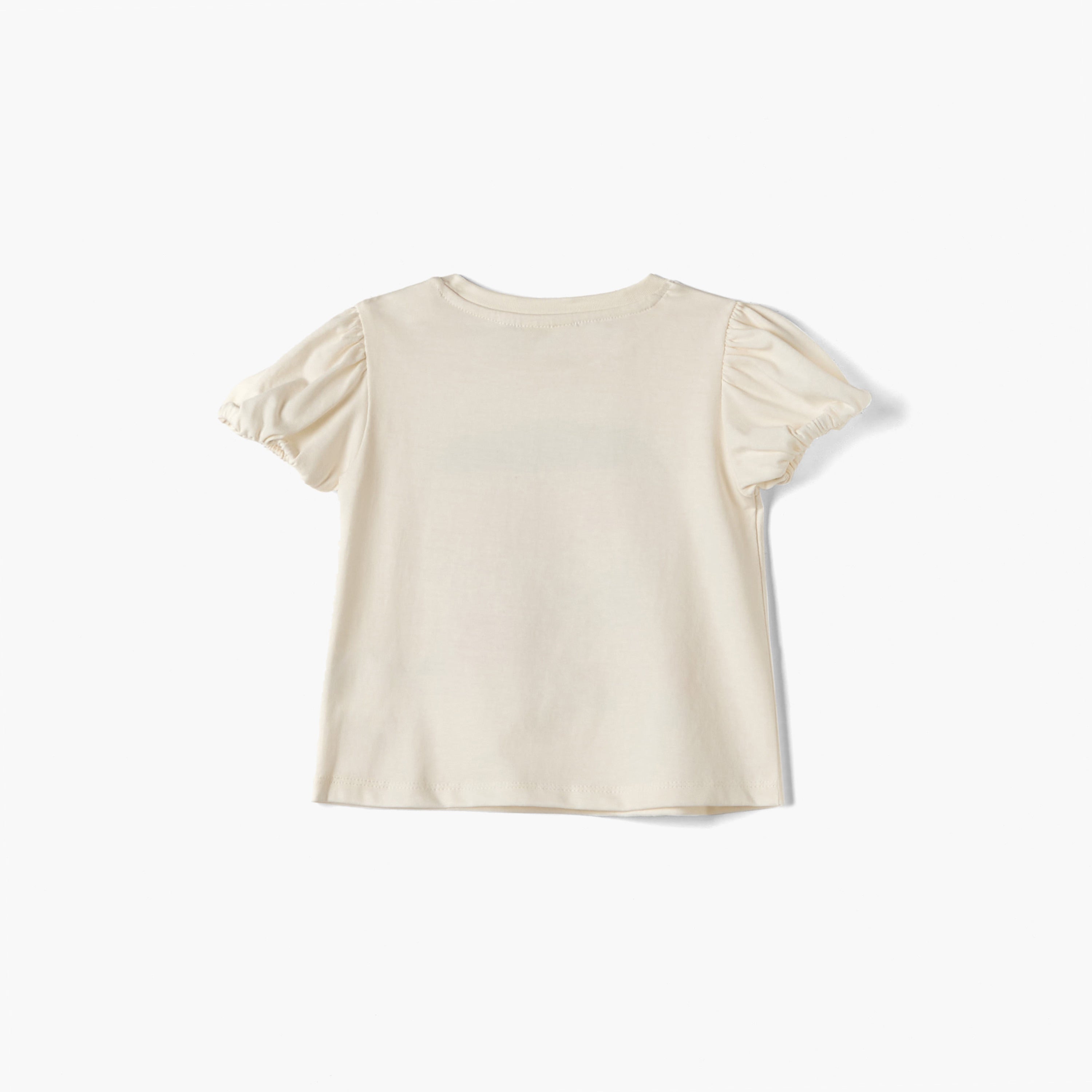Juniors Printed T-shirt with Short Sleeves