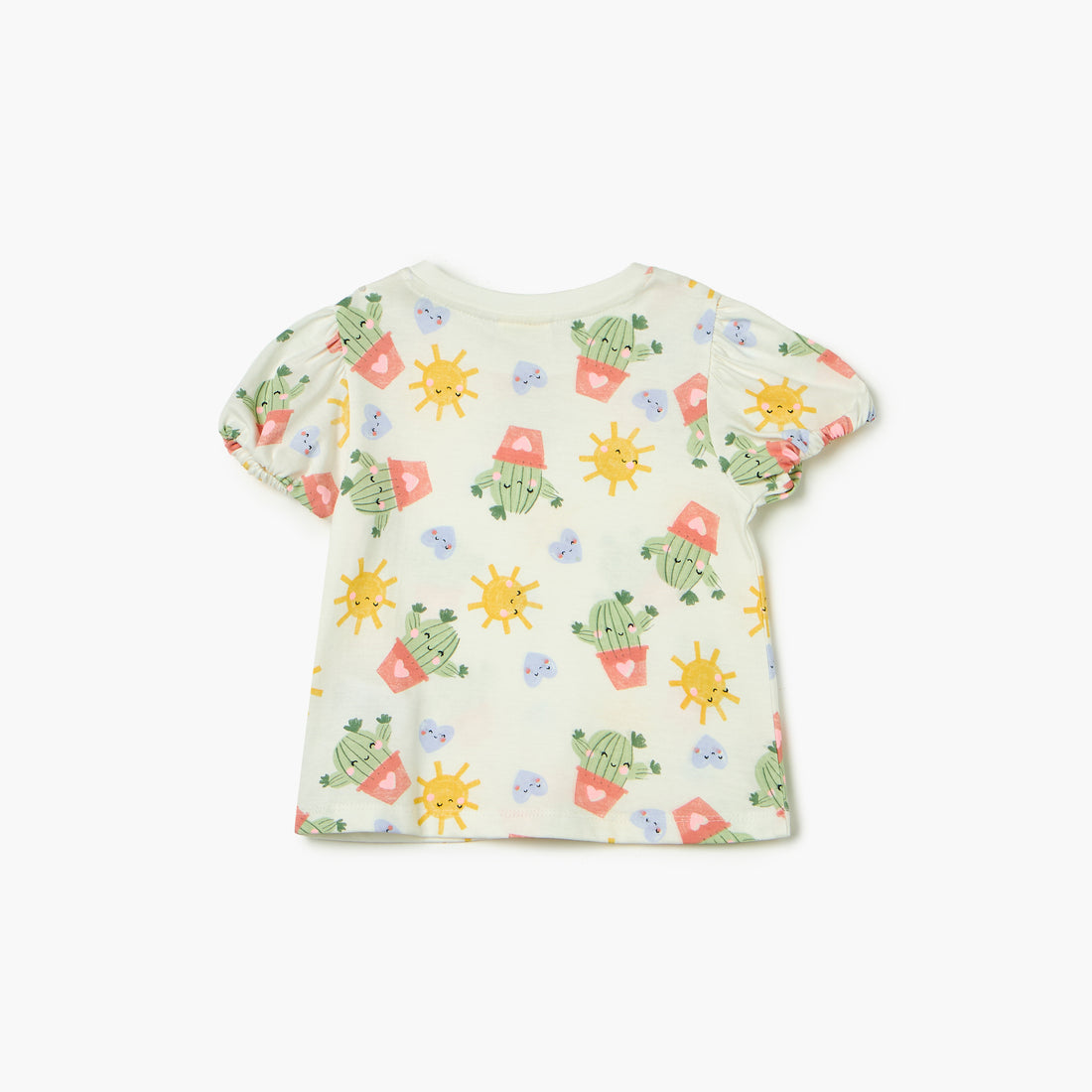 Juniors Printed T-shirt with Short Sleeves