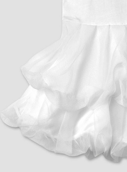 Juniors Solid Round Neck Dress with Short Sleeves and Ruffle Detail-baby-girls-clothing-dressesandjumpsuits-image-5