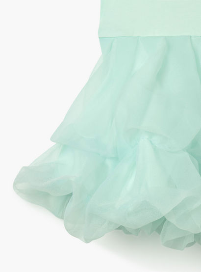 Juniors Solid Sleeveless Dress with Ruffle Detail-baby-girls-clothing-dressesandjumpsuits-image-5