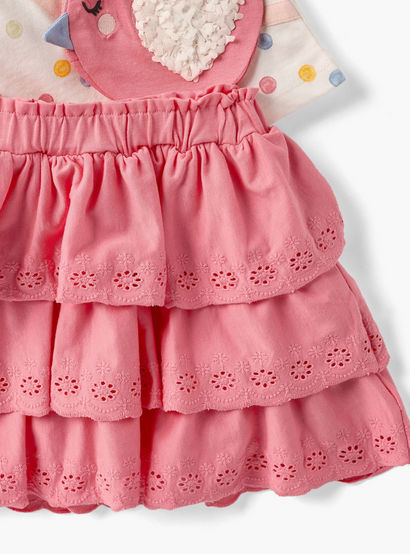 Juniors Printed T-shirt and Schiffli Detail Skirt Set-baby-girls-clothing-setsandcoords-image-5