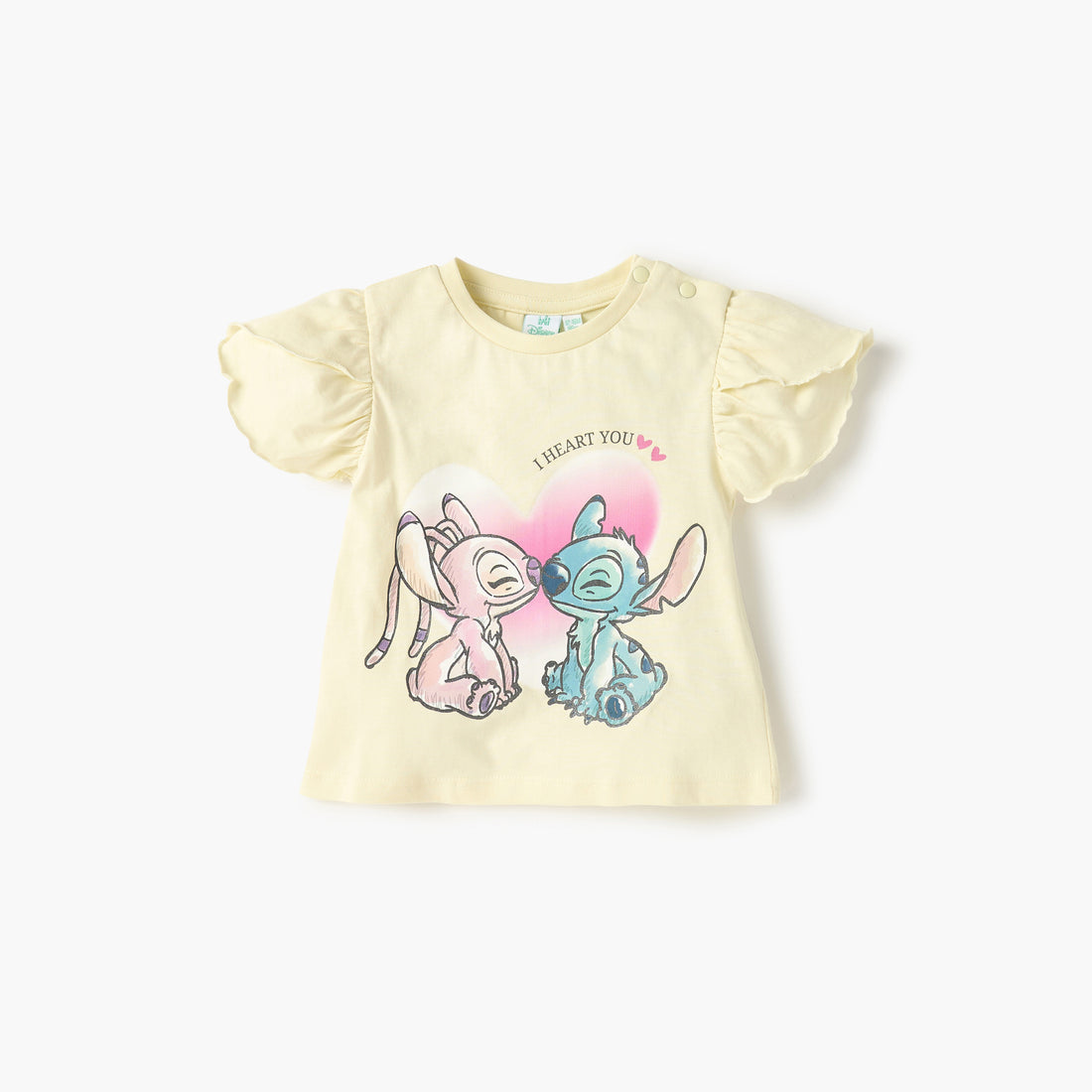 Disney Stitch and Angel Print T-shirt and Shorts Set