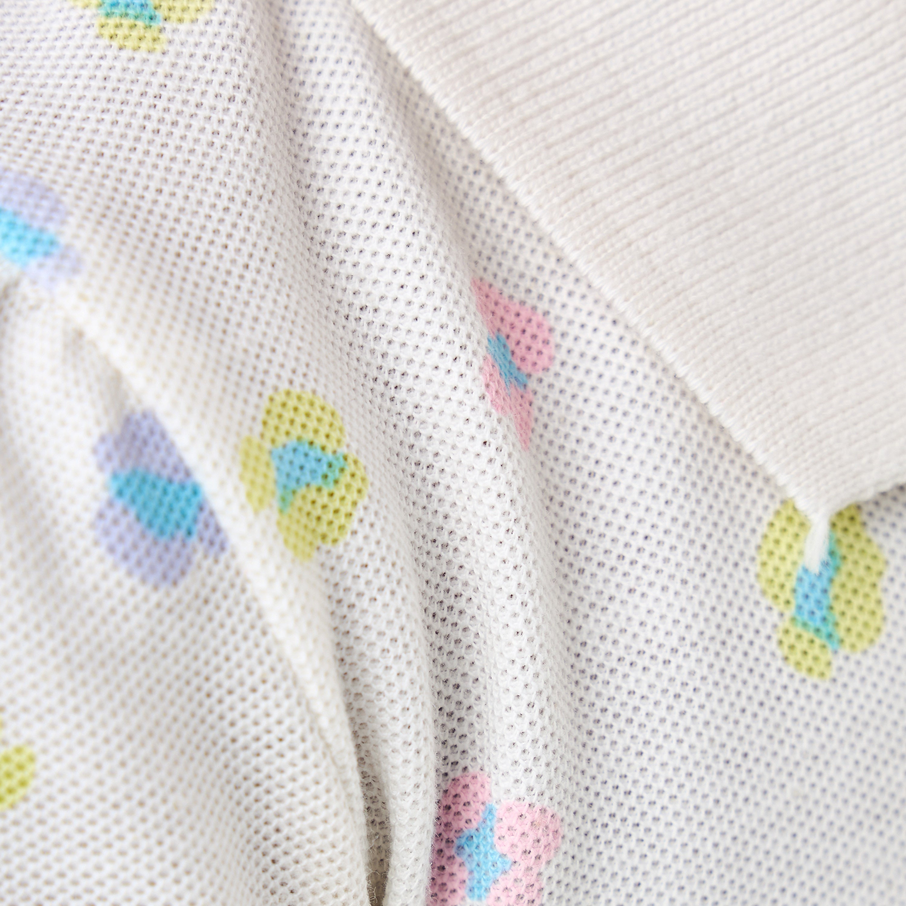 Juniors Floral Printed Polo Dress with Short Sleeves