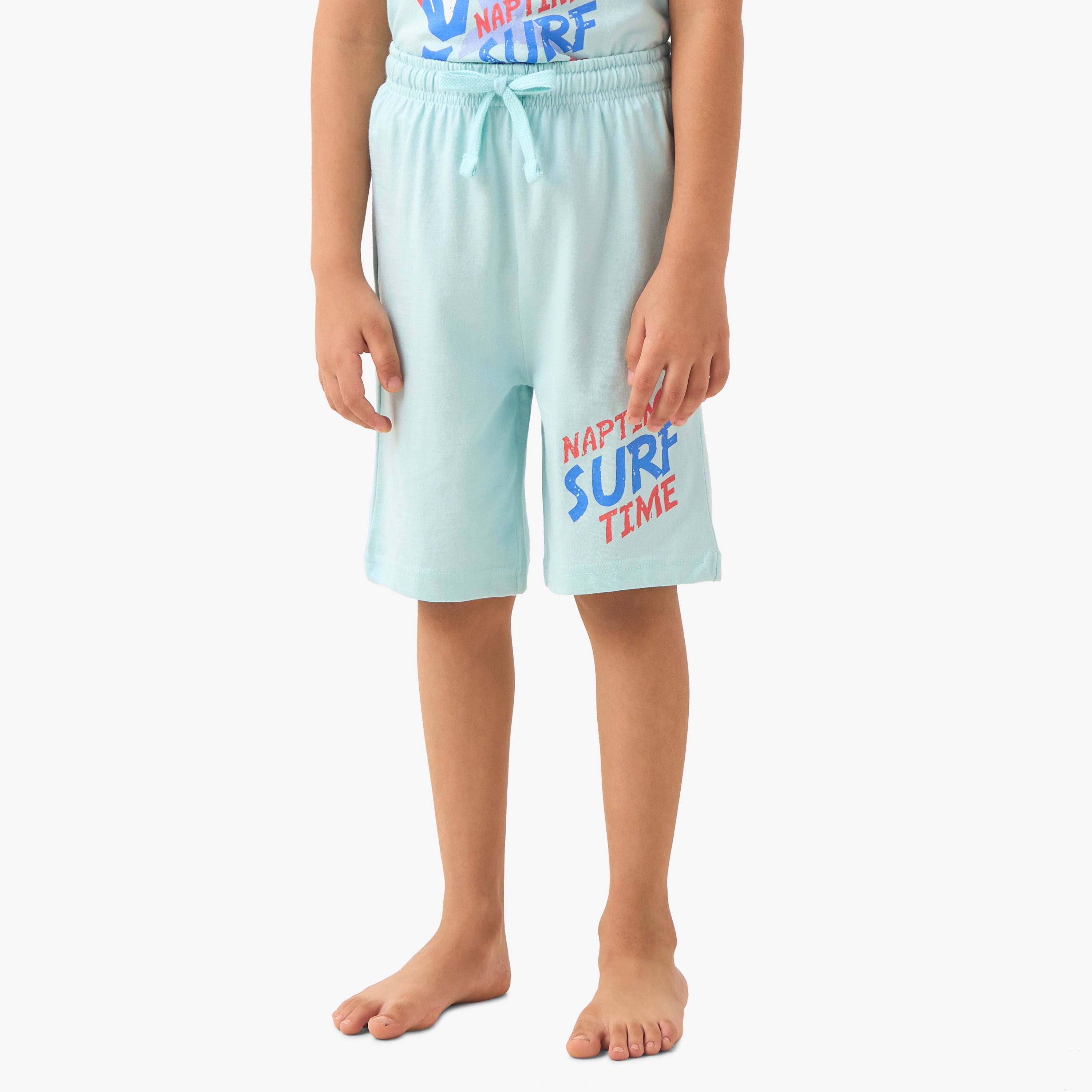 Pack of 2 Juniors Printed T-shirt and Shorts Set