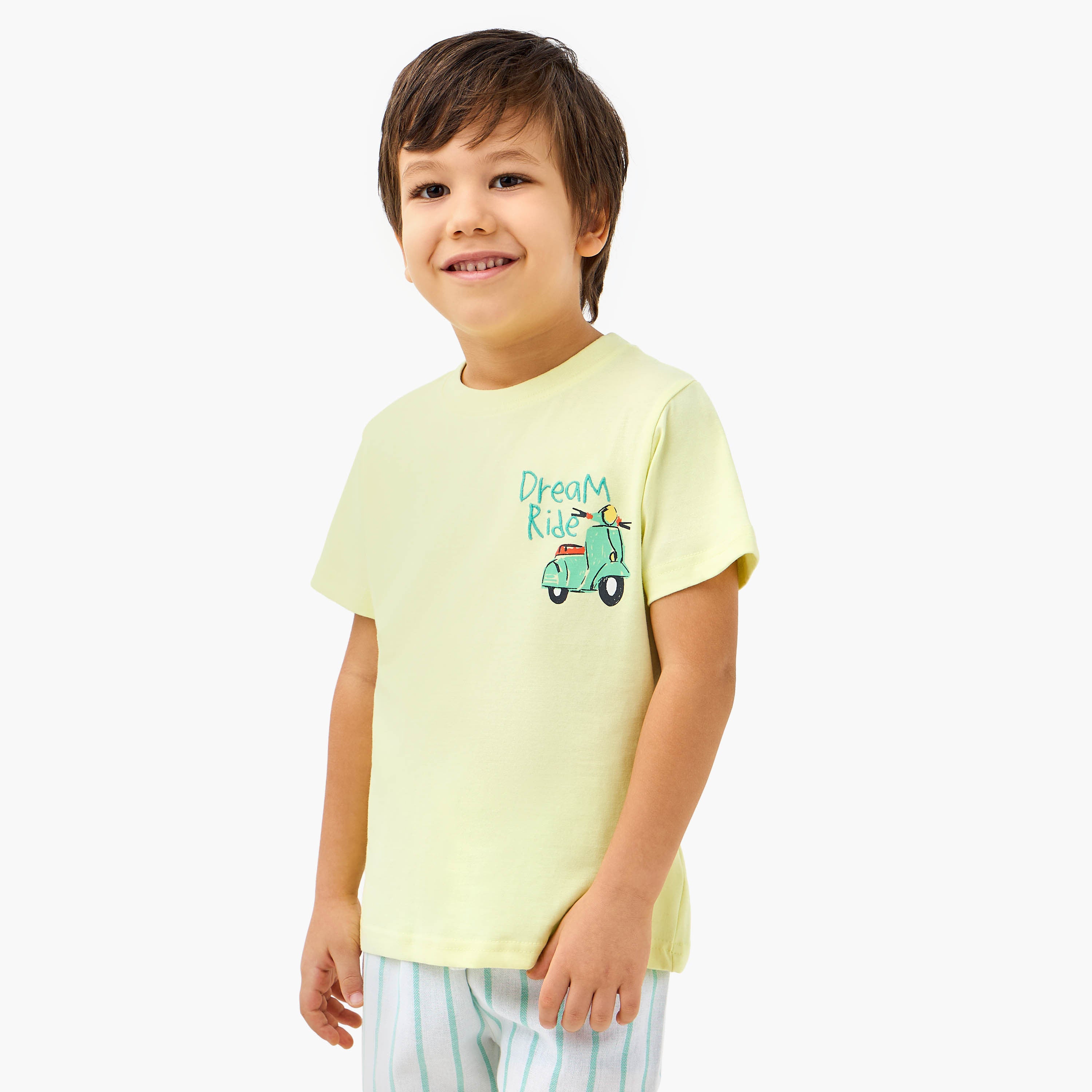 Juniors Scooter Print T-shirt and Shorts Set