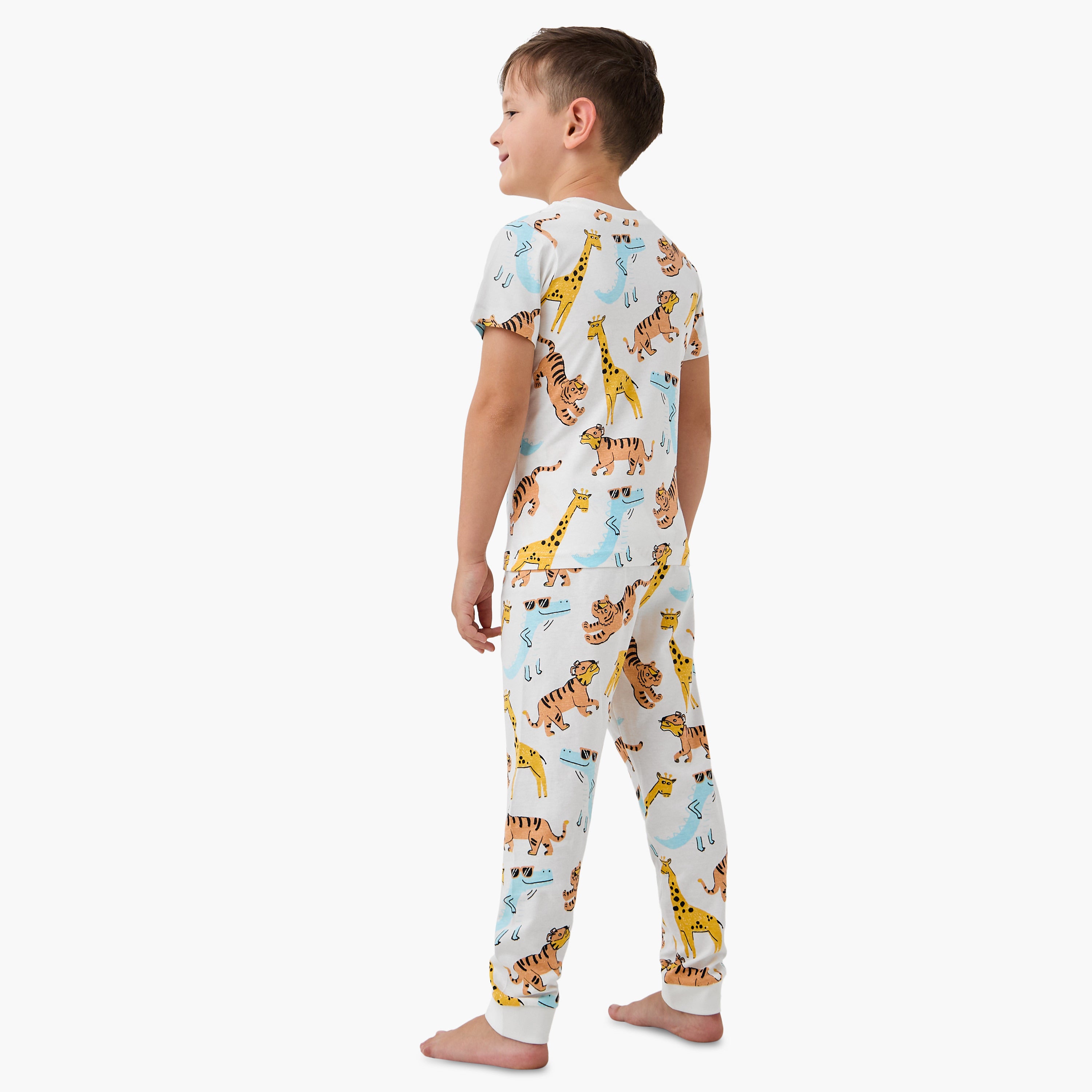 Juniors Pyjama Set with Print - Cotton - Short Sleeves - Round Neck - Set of 3