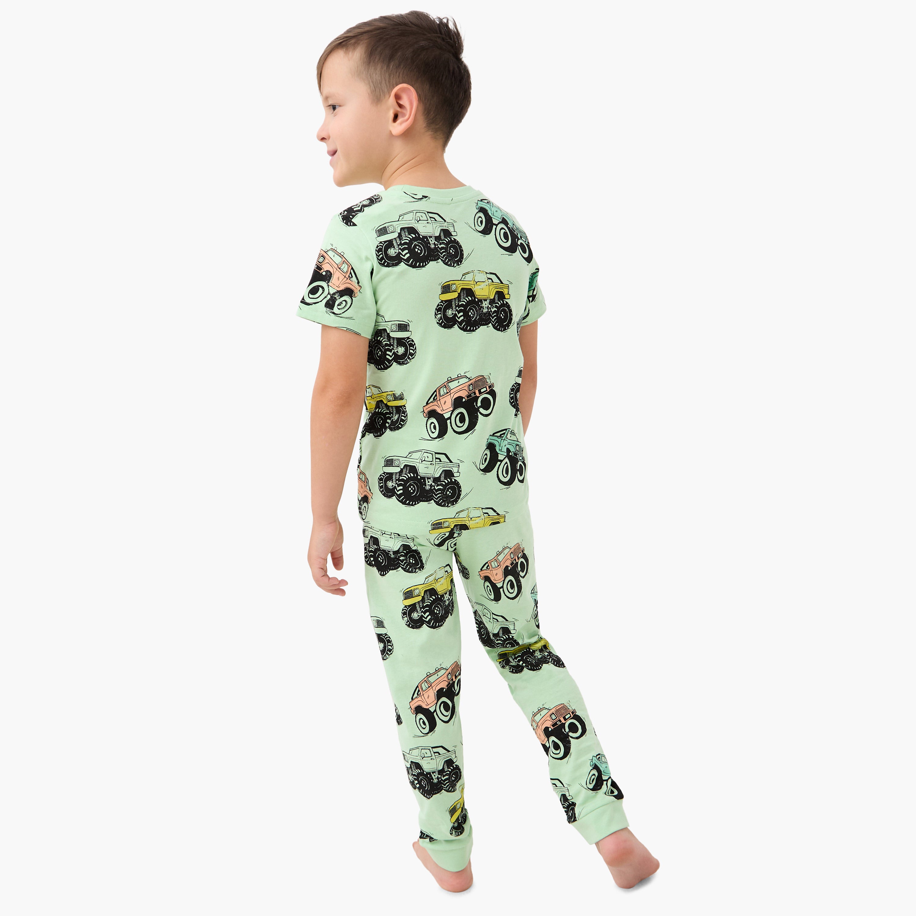 Juniors Vehicle Print T-shirt and Pyjama Set