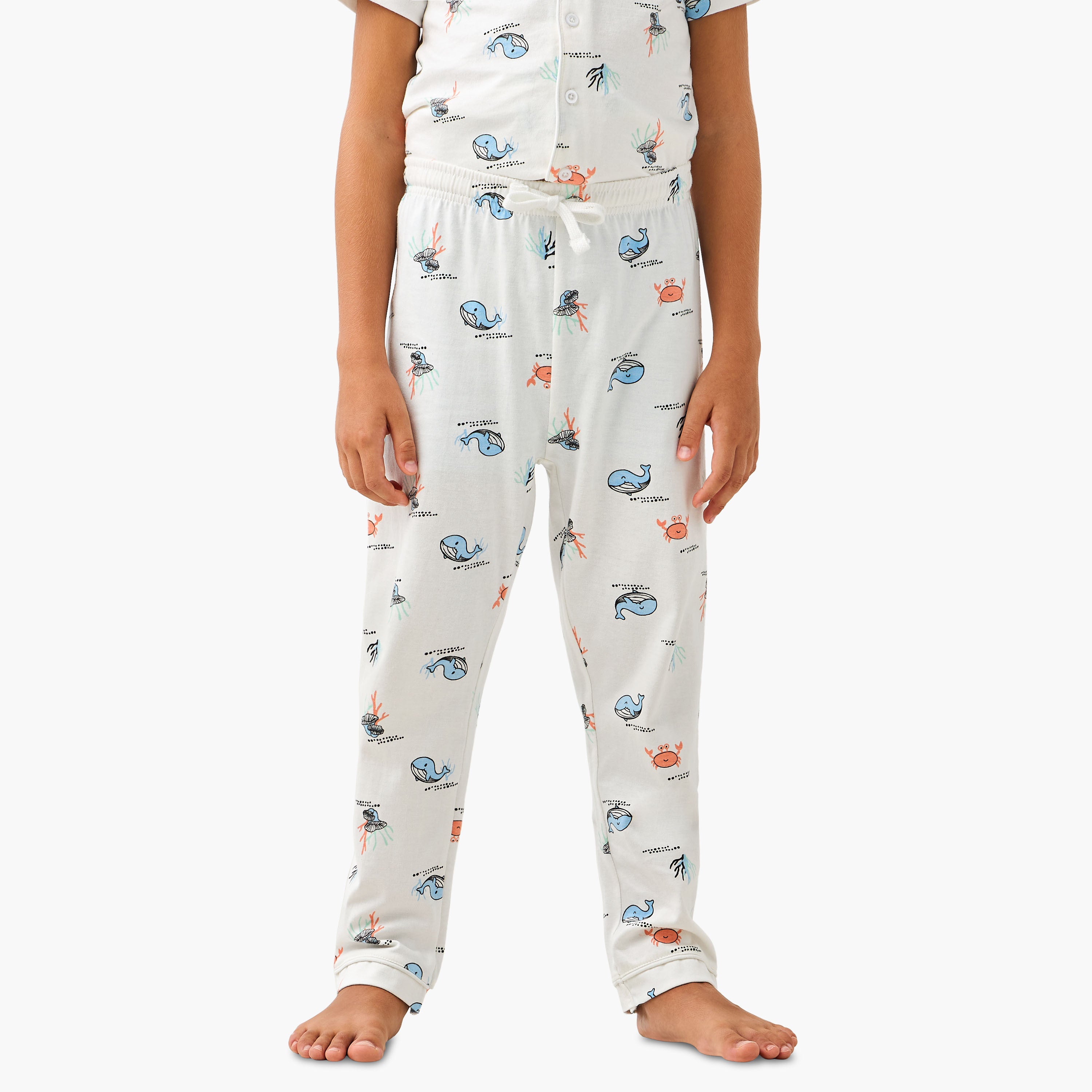 Juniors Sea Life Print Shirt and Pyjama Set