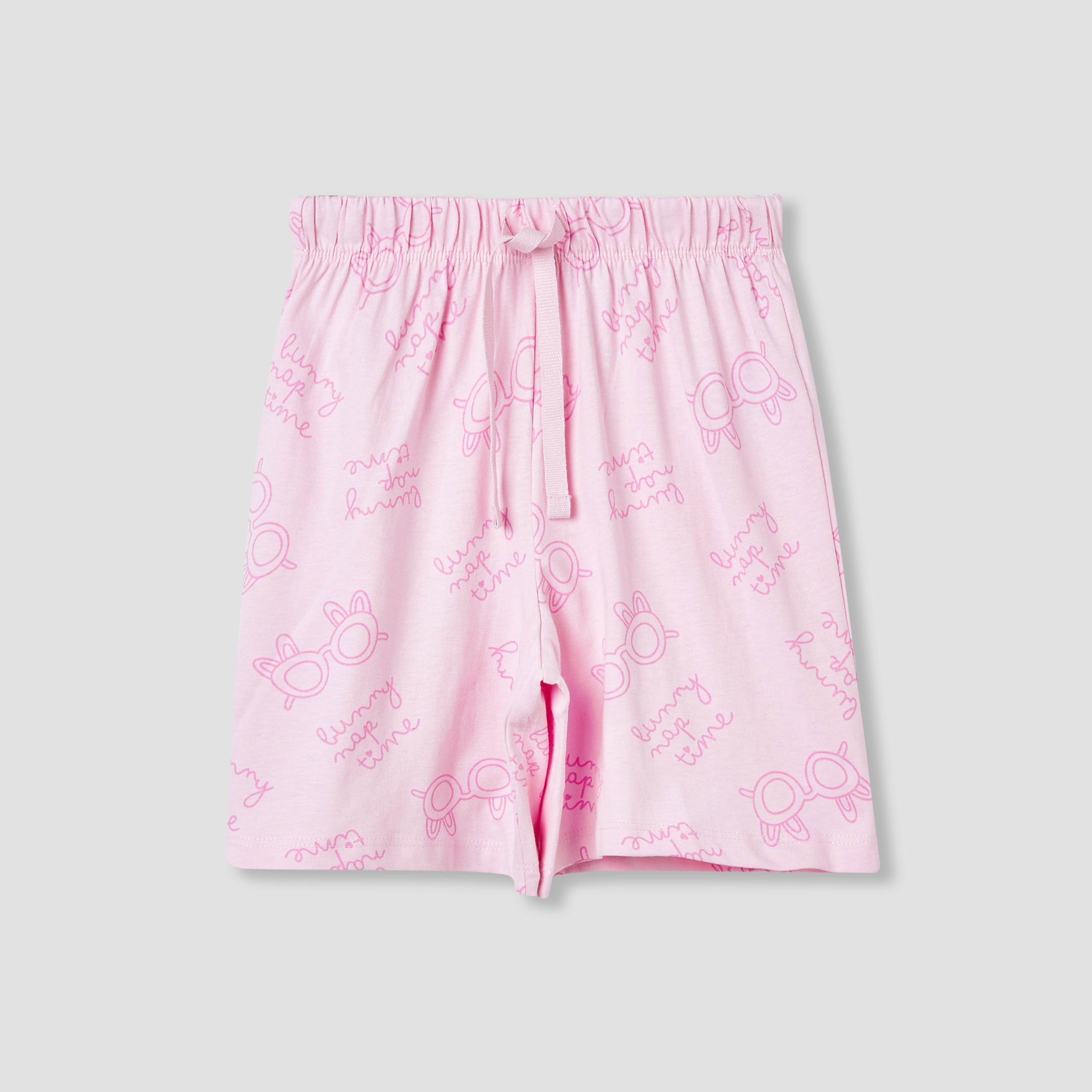 Juniors 4-Piece Printed T-shirt and Pyjama Set