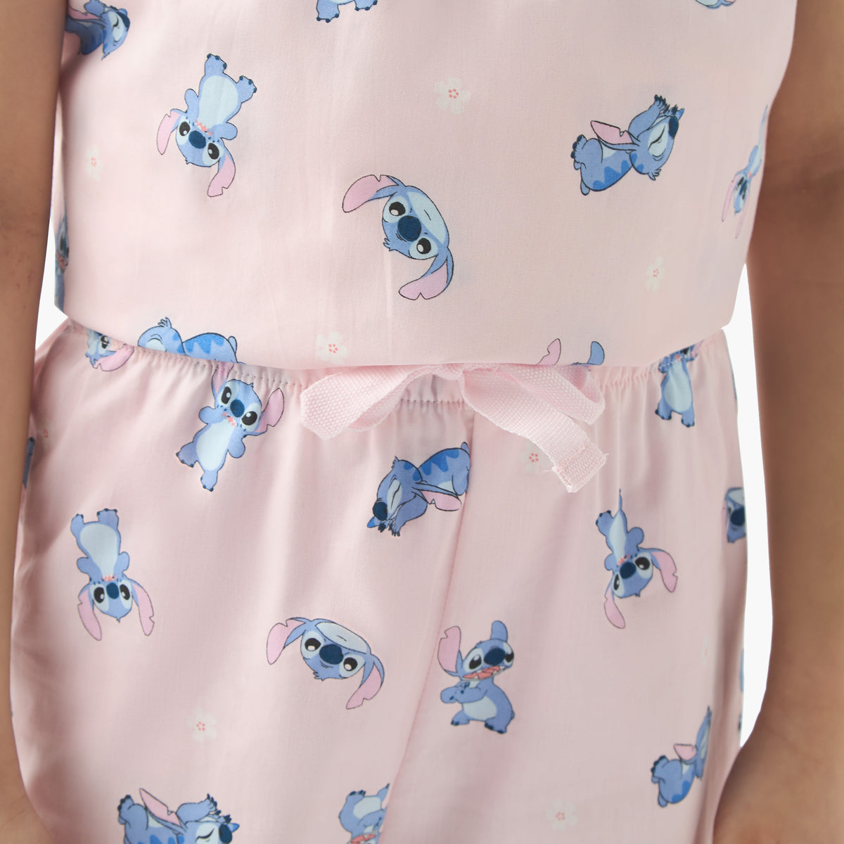 Disney All-Over Stitch Print Sleeveless Top and Pyjama Set