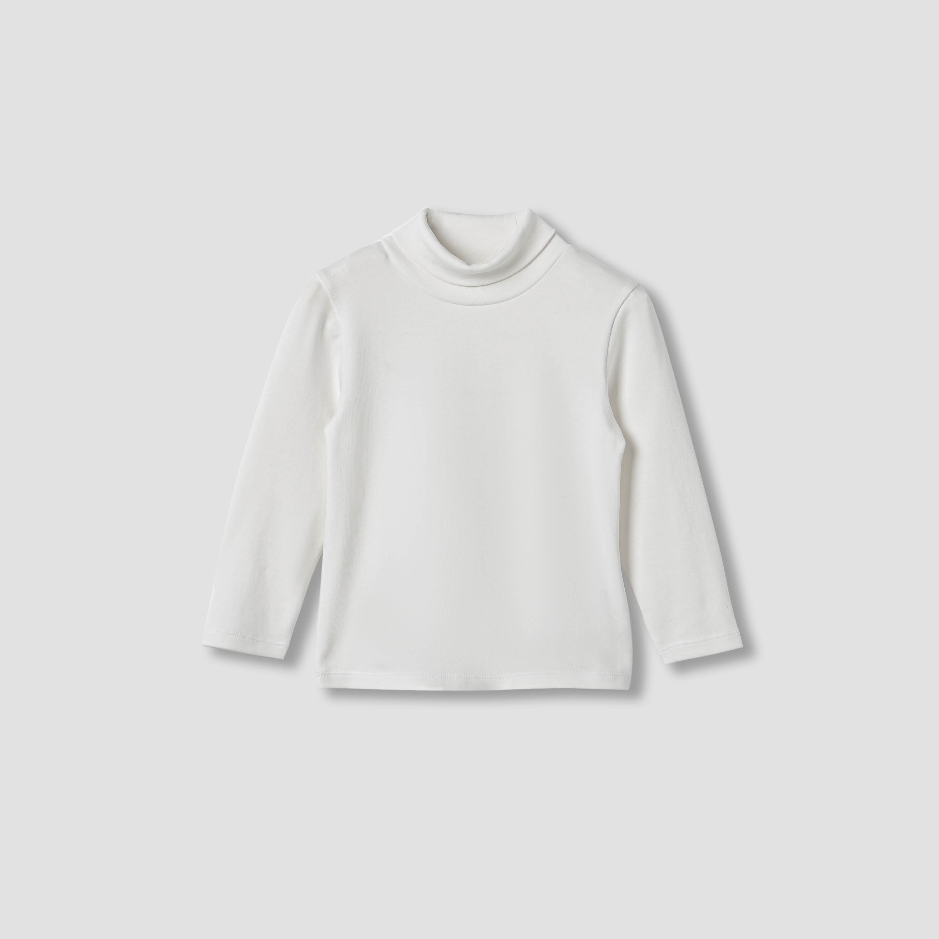 Juniors Solid Turtle Neck T-shirt with Long Sleeves - Set of 2