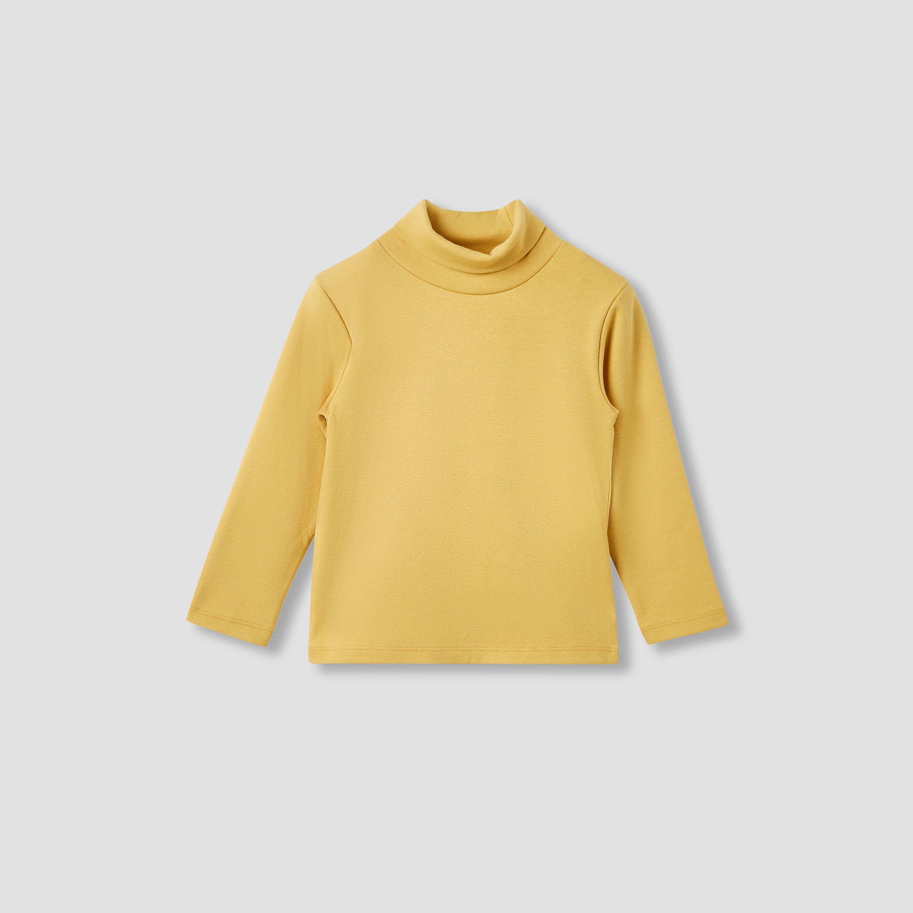Juniors Solid Turtle Neck T-shirt with Long Sleeves - Set of 2