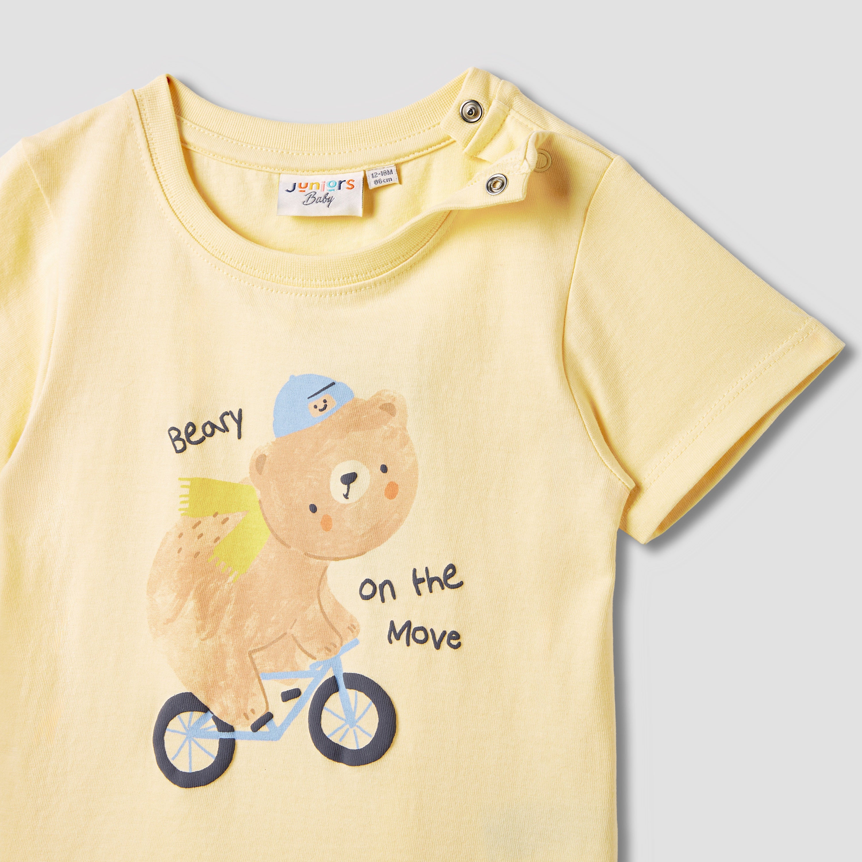 Juniors Bear Print T-shirt