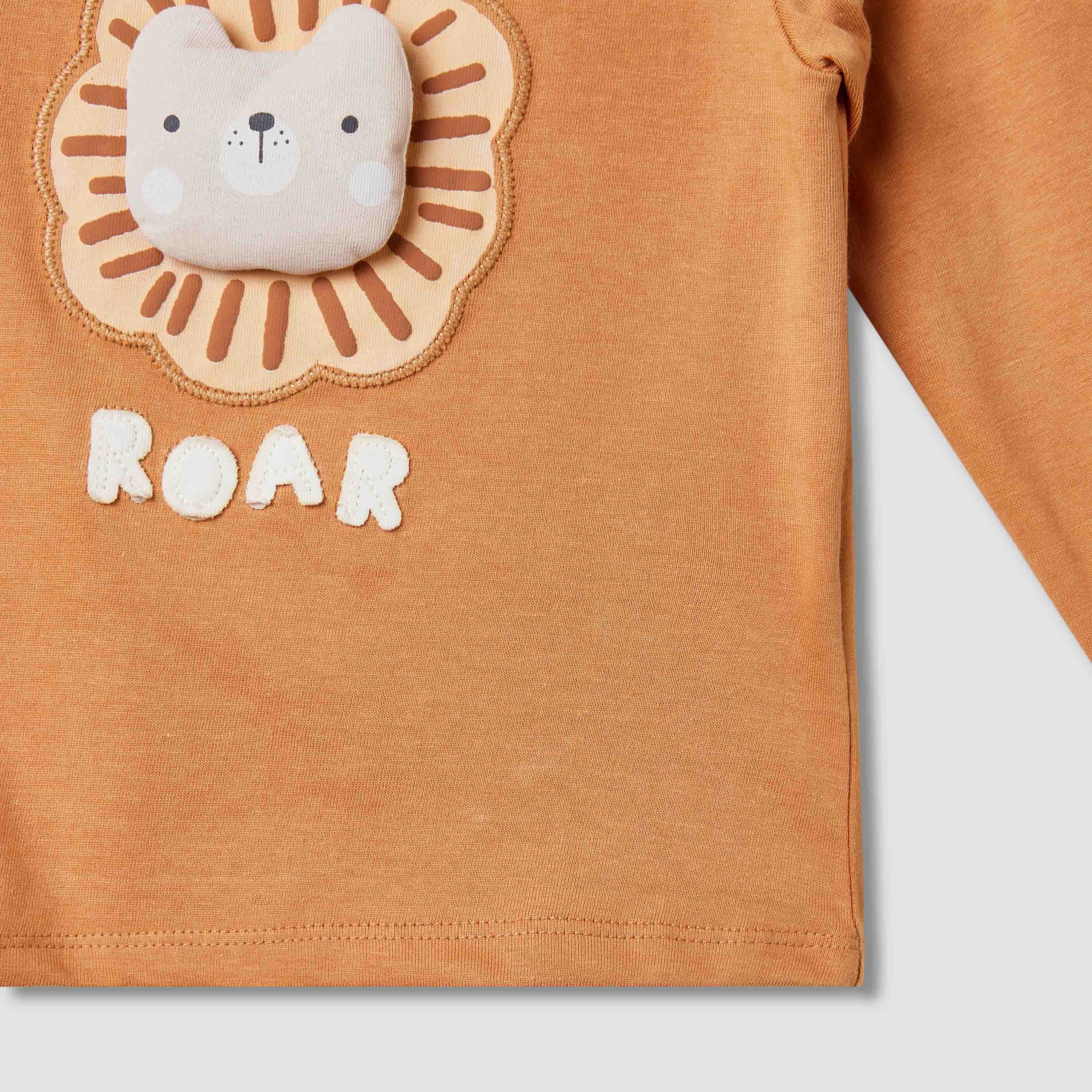 Juniors Animal Print T-Shirt with Long Sleeves - Set of 3