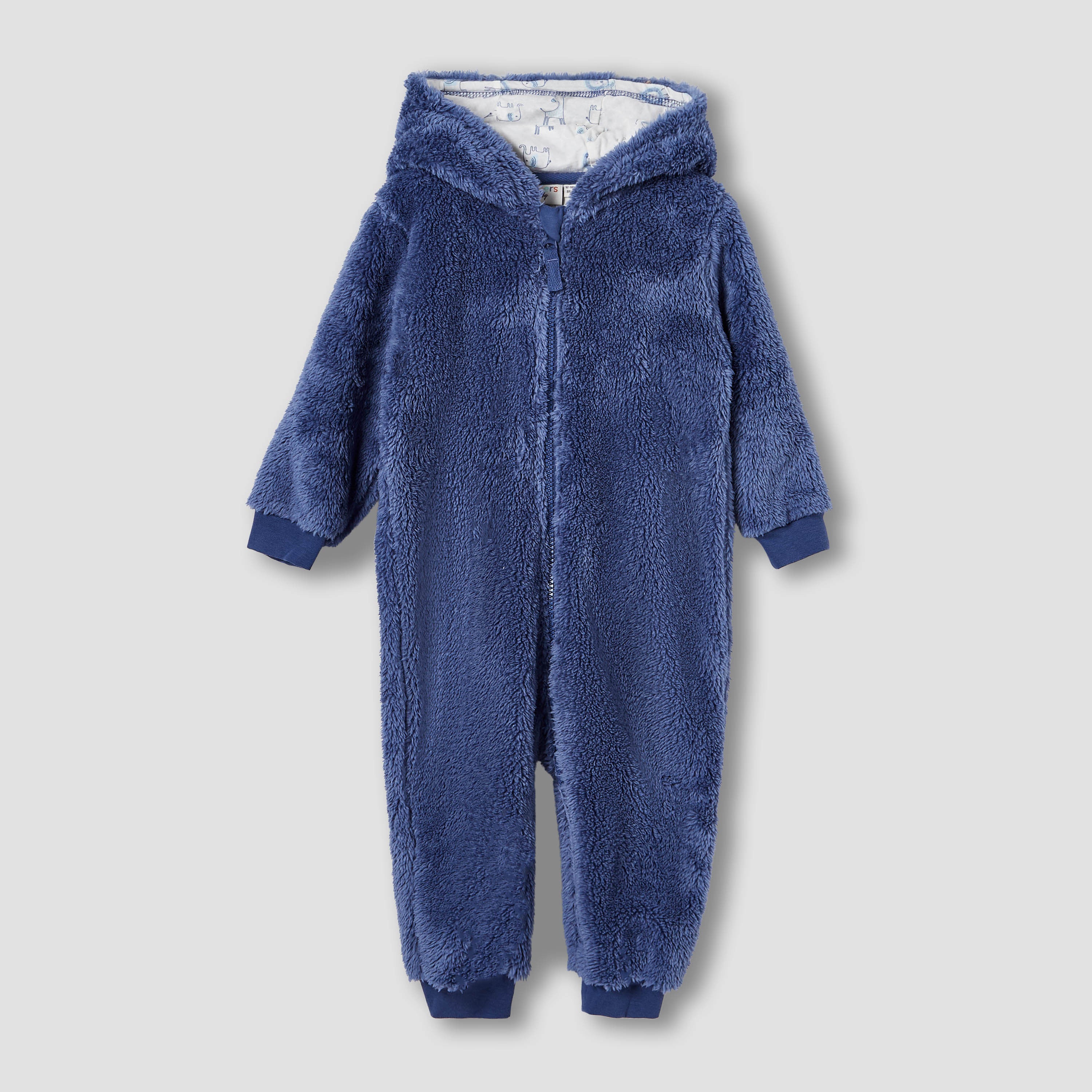 Juniors Hooded Coverall with Long Sleeves and Zip Closure