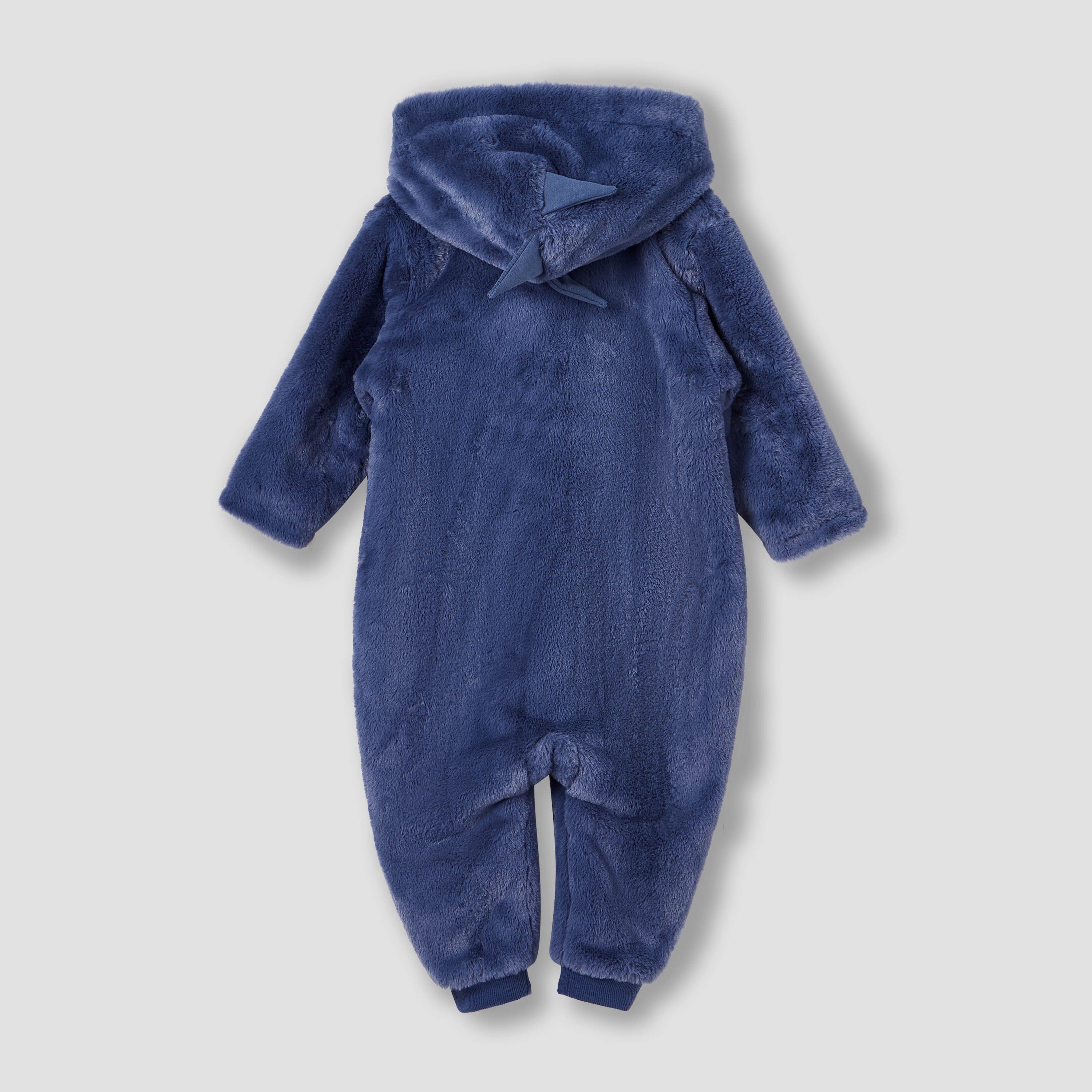 Juniors Applique Detail Hooded Coverall with Long Sleeves and Zip Closure