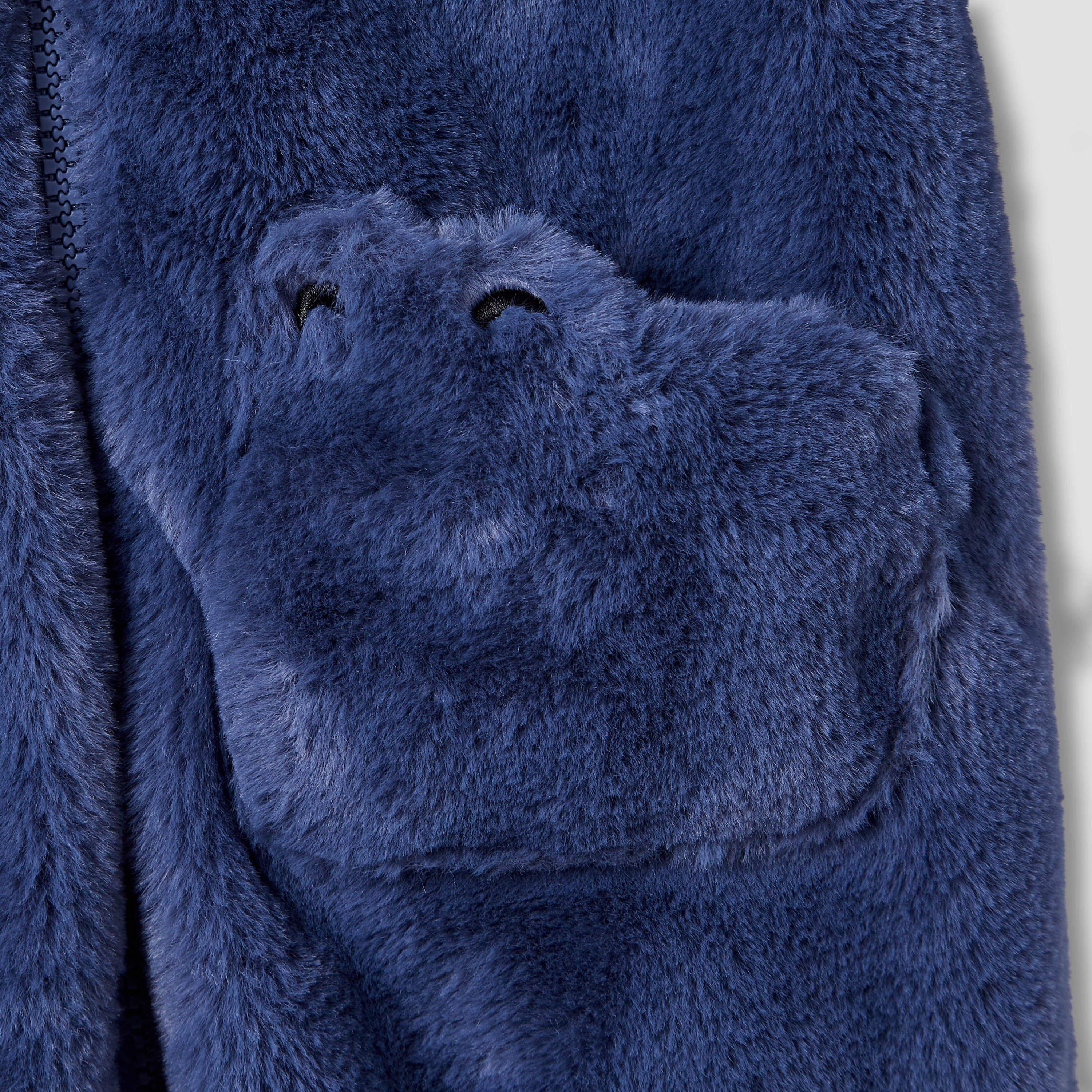 Juniors Applique Detail Hooded Coverall with Long Sleeves and Zip Closure
