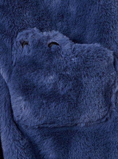 Juniors Applique Detail Hooded Coverall with Long Sleeves and Zip Closure-baby-boys-clothing-nightwear-sleepsuits-image-6