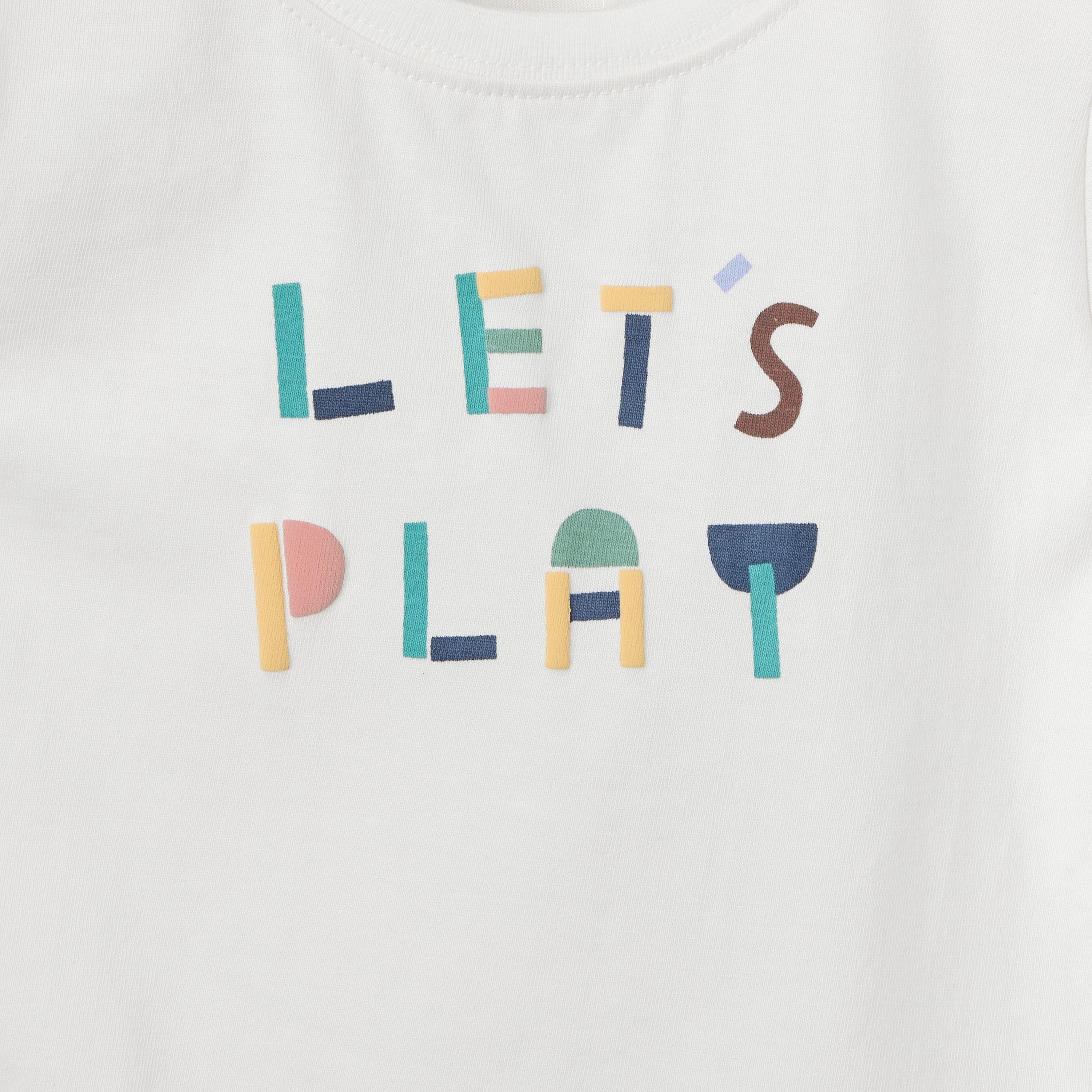 Juniors All-Over Print Dungaree and T-shirt Set