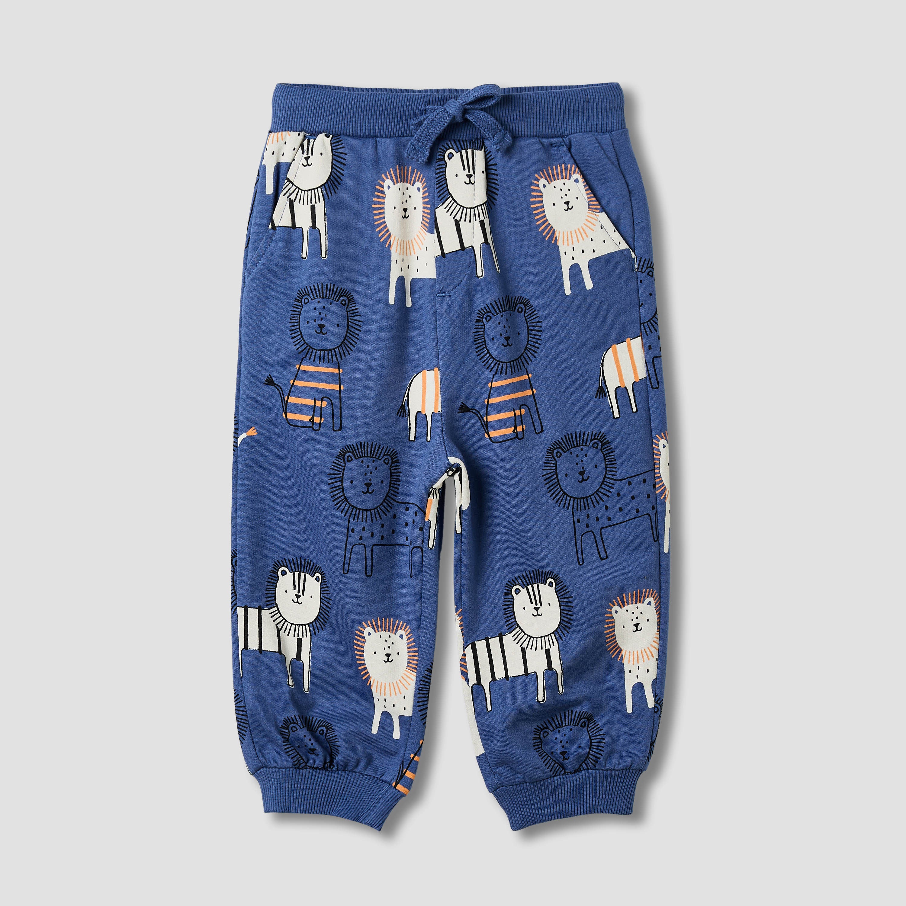 Juniors Boys Sweatshirt and Joggers Set with Safari Print - Cotton - Long Sleeves - Hood