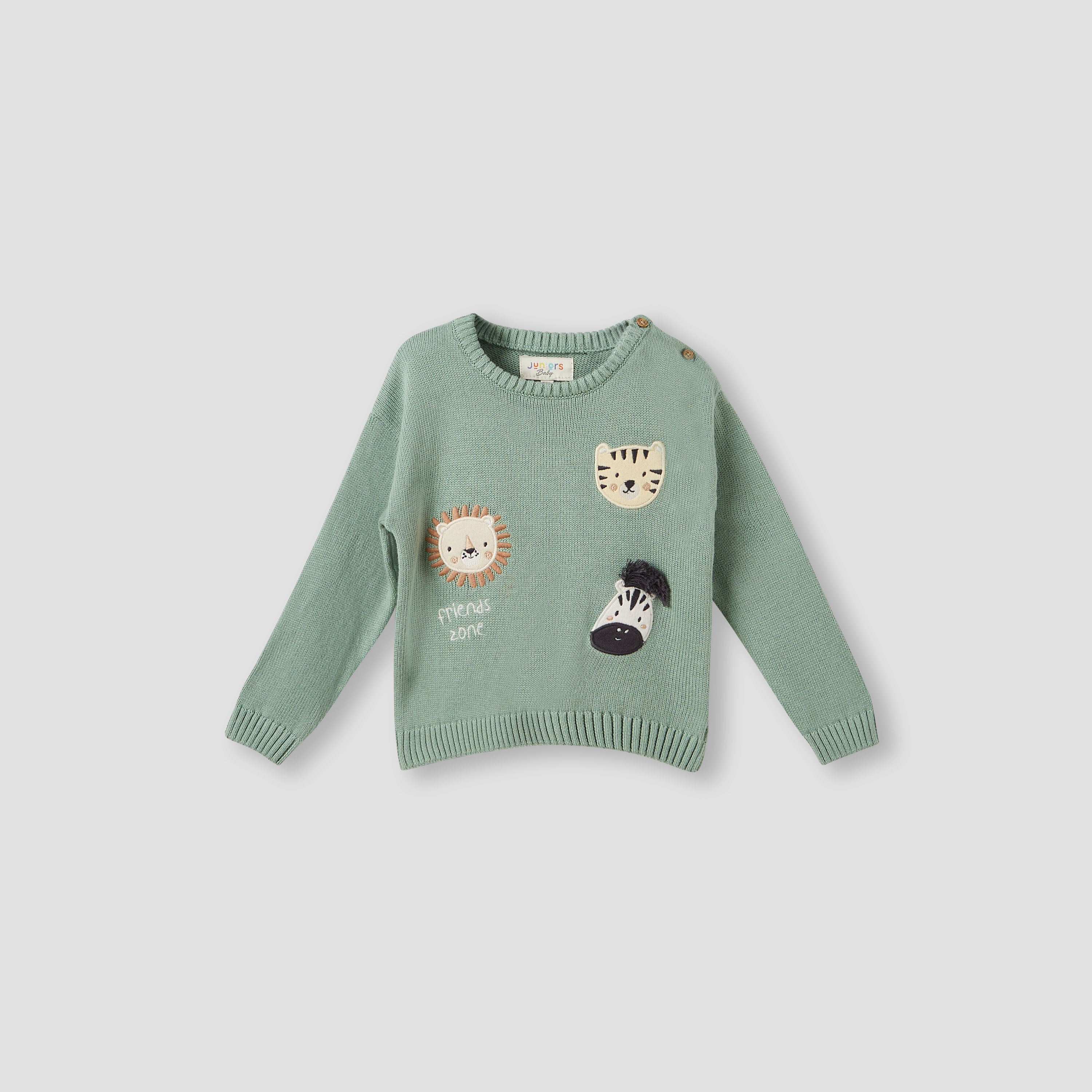 Juniors Animal Applique Sweater and Joggers Set