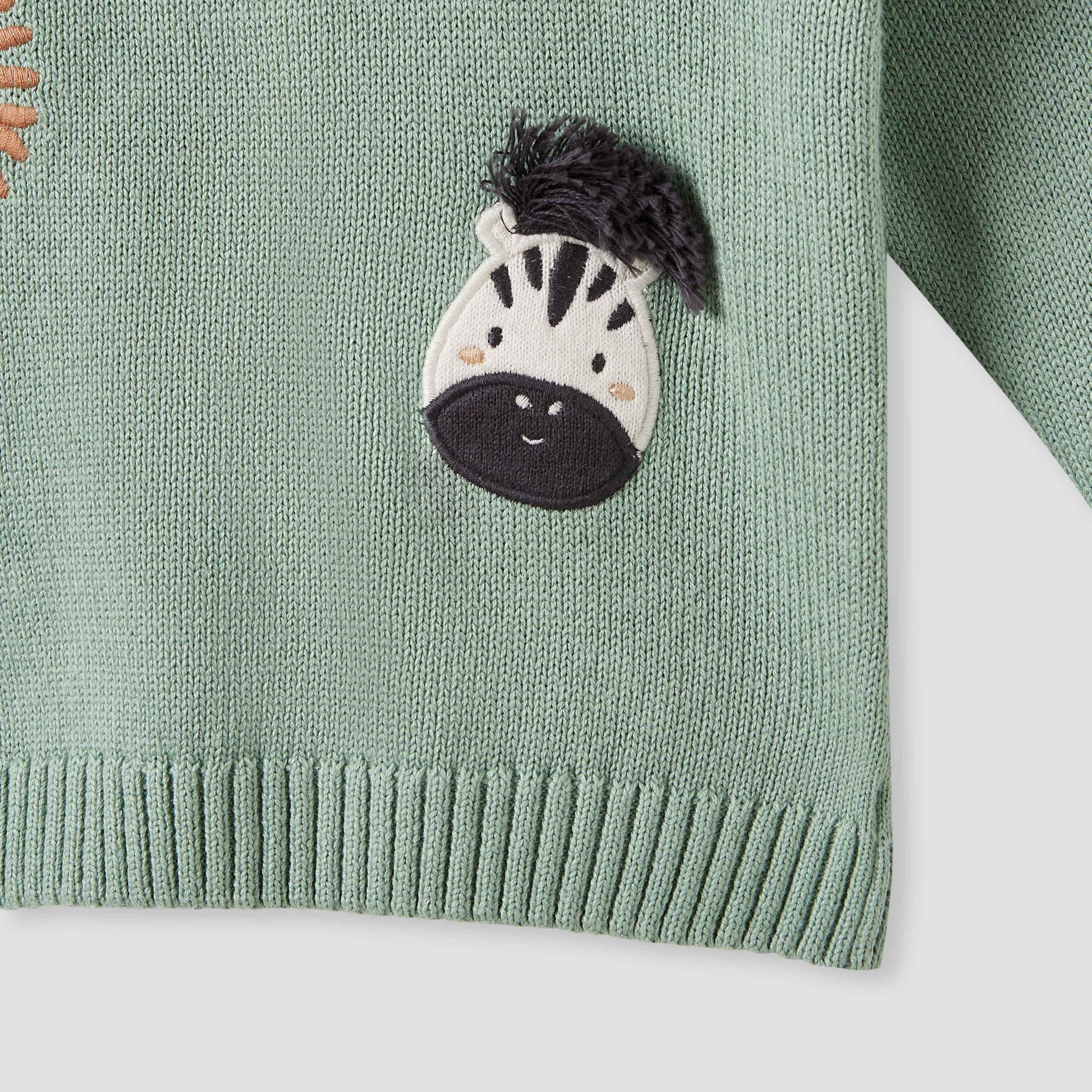 Juniors Animal Applique Sweater and Joggers Set