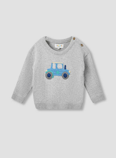 Juniors Vehicle Applique Pullover and Joggers Set-baby-boys-clothing-winterwear-setsandcoords-image-2