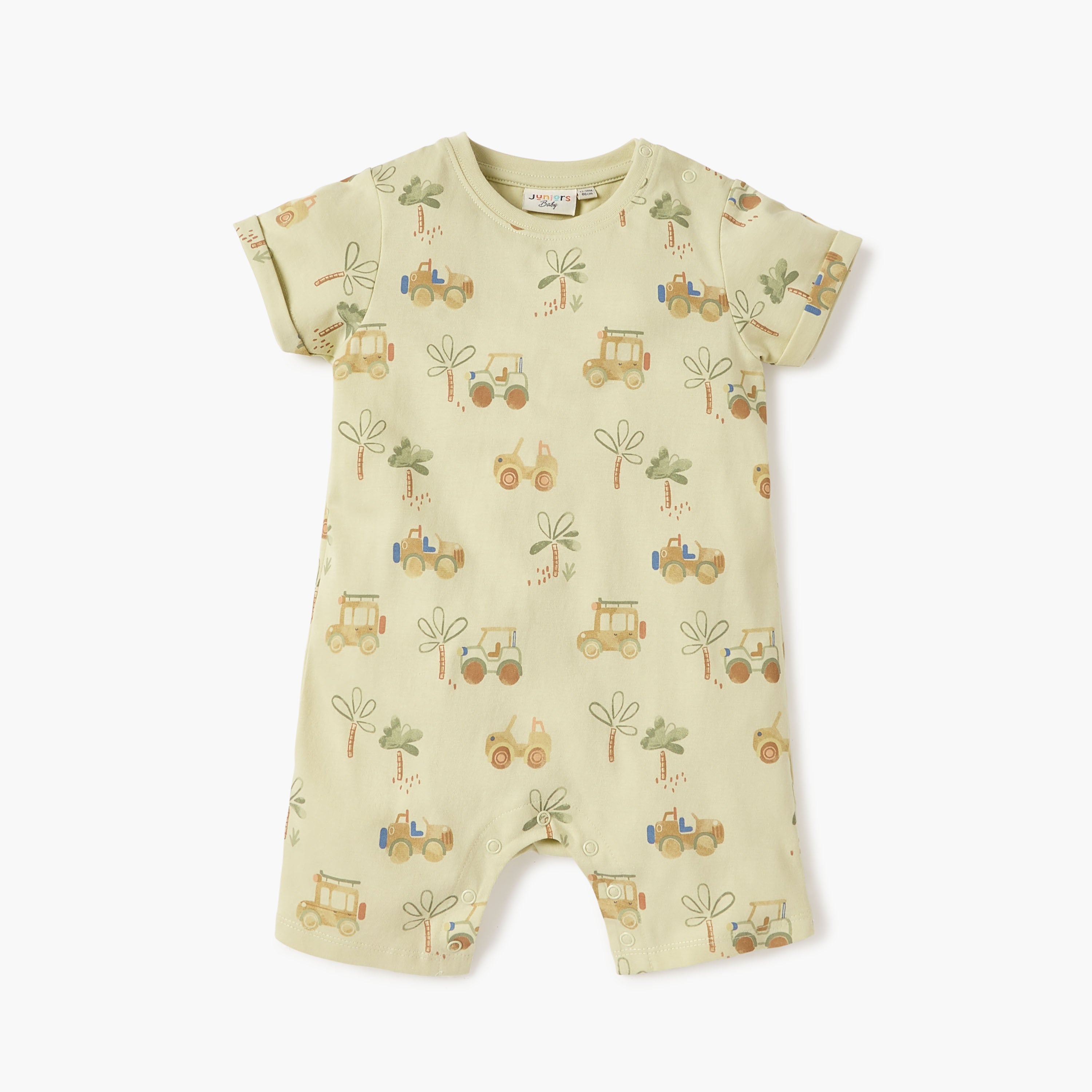 Juniors Assorted Romper with Short Sleeves and Button Closure - Set of 2