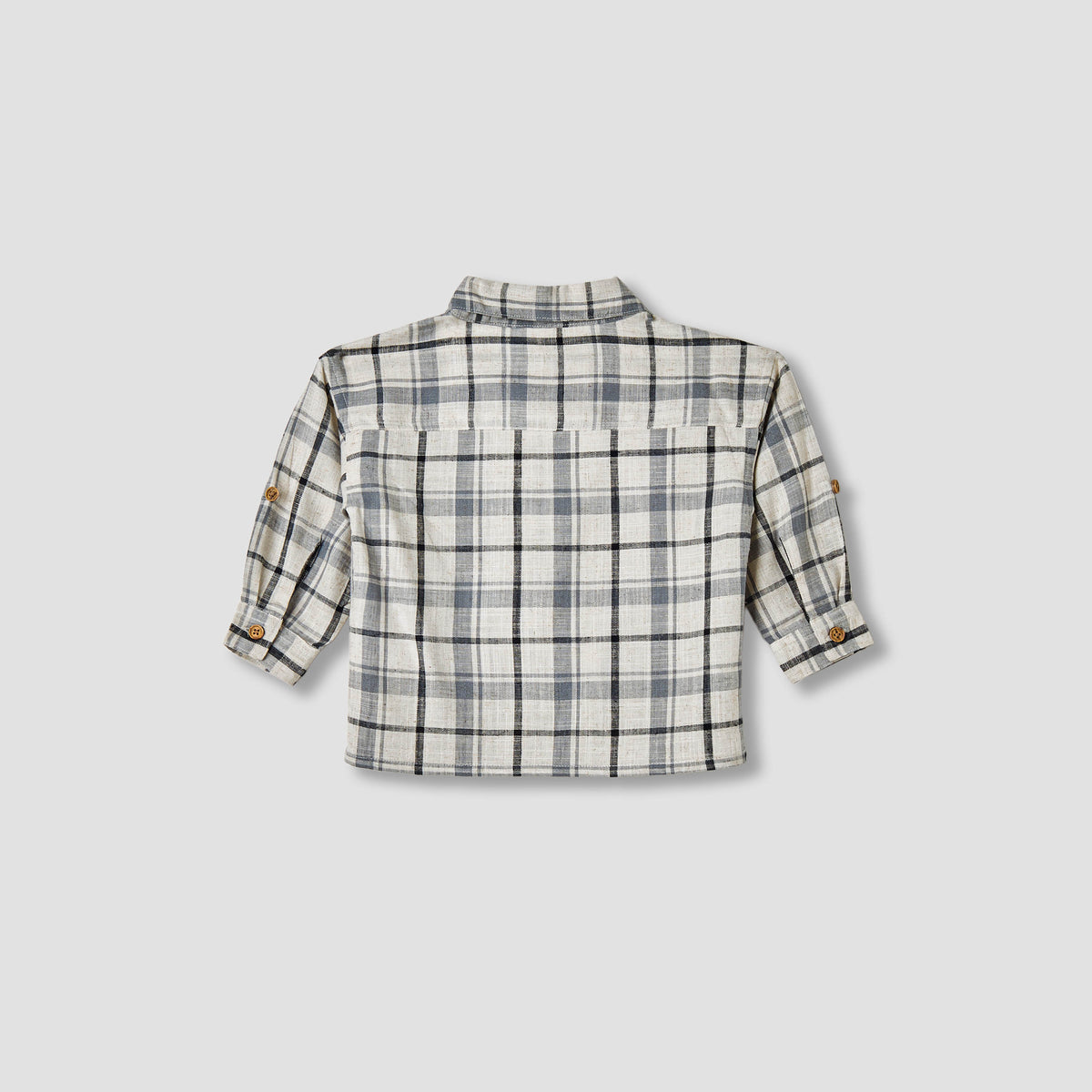Giggles Checked Collared Shirt with Pocket