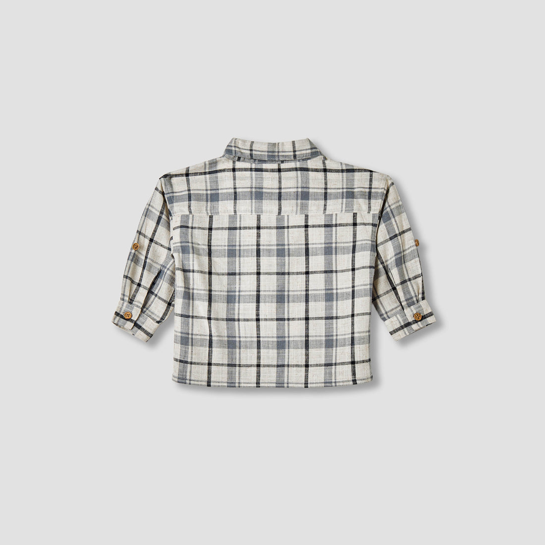 Giggles Checked Collared Shirt with Pocket