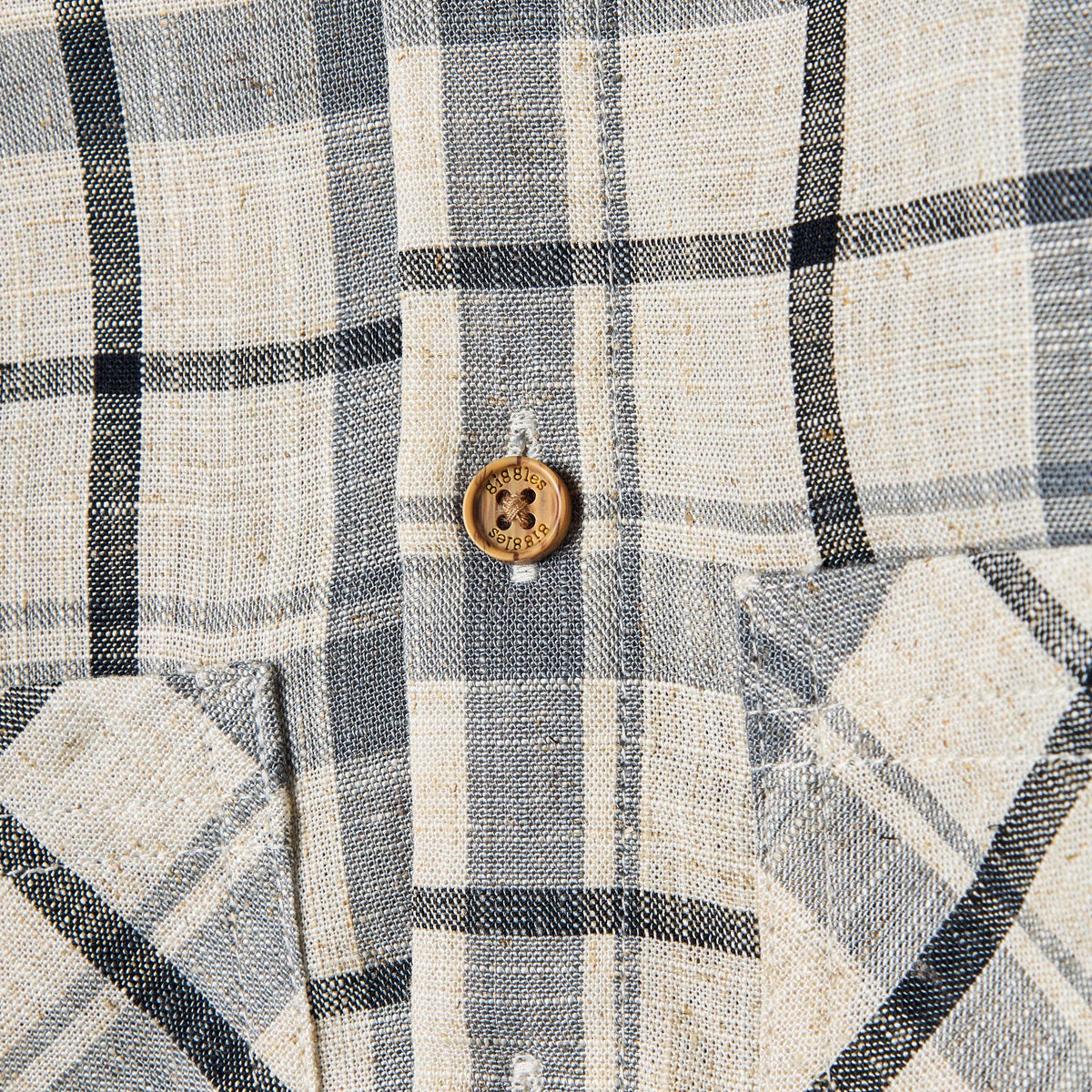 Giggles Checked Collared Shirt with Pocket