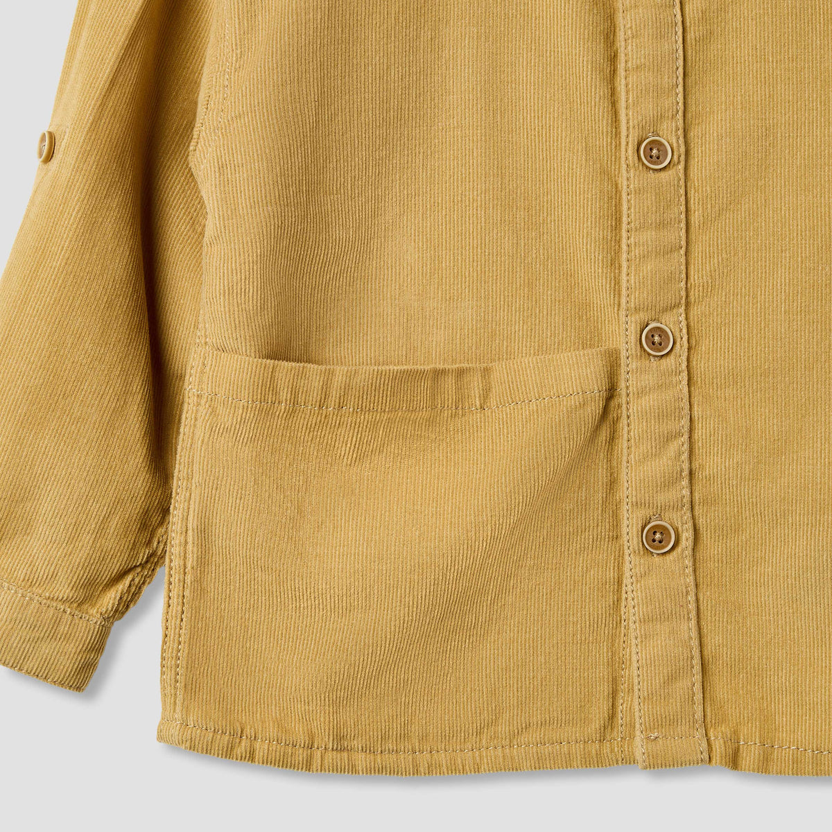 Giggles Textured Collared Shirt with Long Sleeves