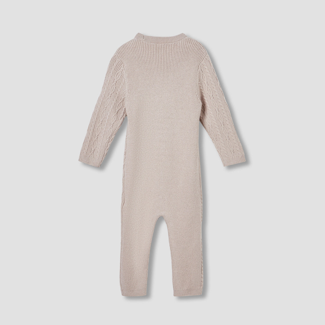 Giggles Cable Knit Romper with Long Sleeves