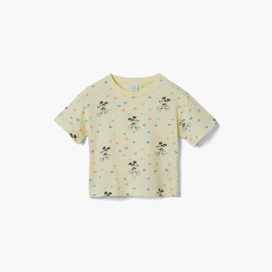 Disney Mickey Mouse Print T-shirt and Shorts Set