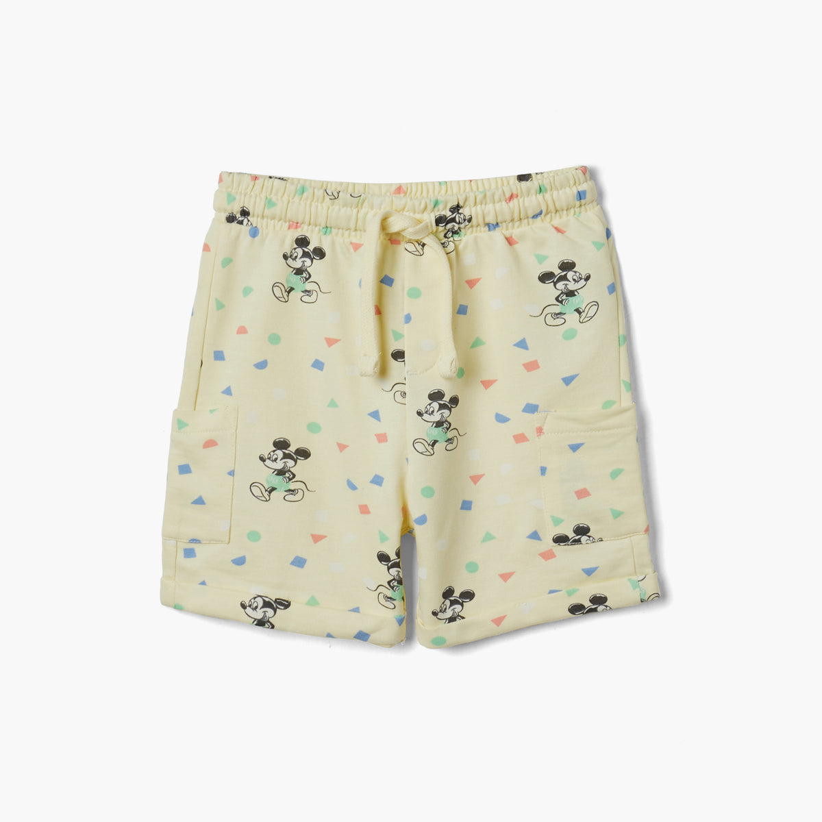 Disney Mickey Mouse Print T-shirt and Shorts Set