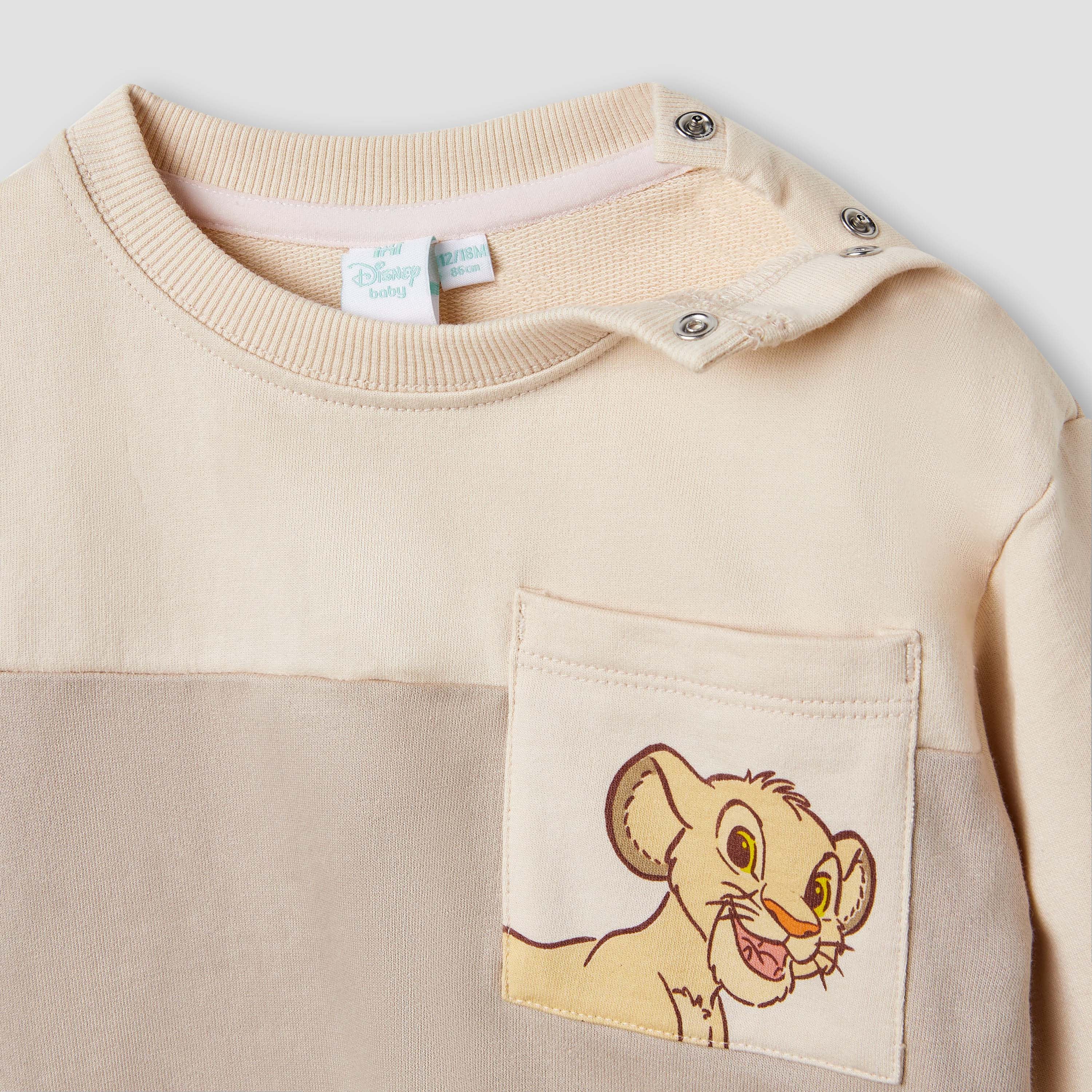 Disney Lion King Print Sweatshirt and Joggers Set