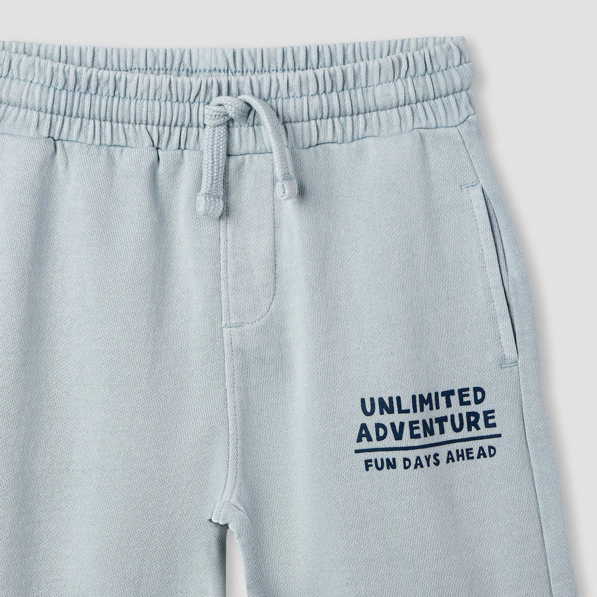 Juniors Boys Sweatshirt and Joggers Set with Text Print - Polyester - Long Sleeves and Collar