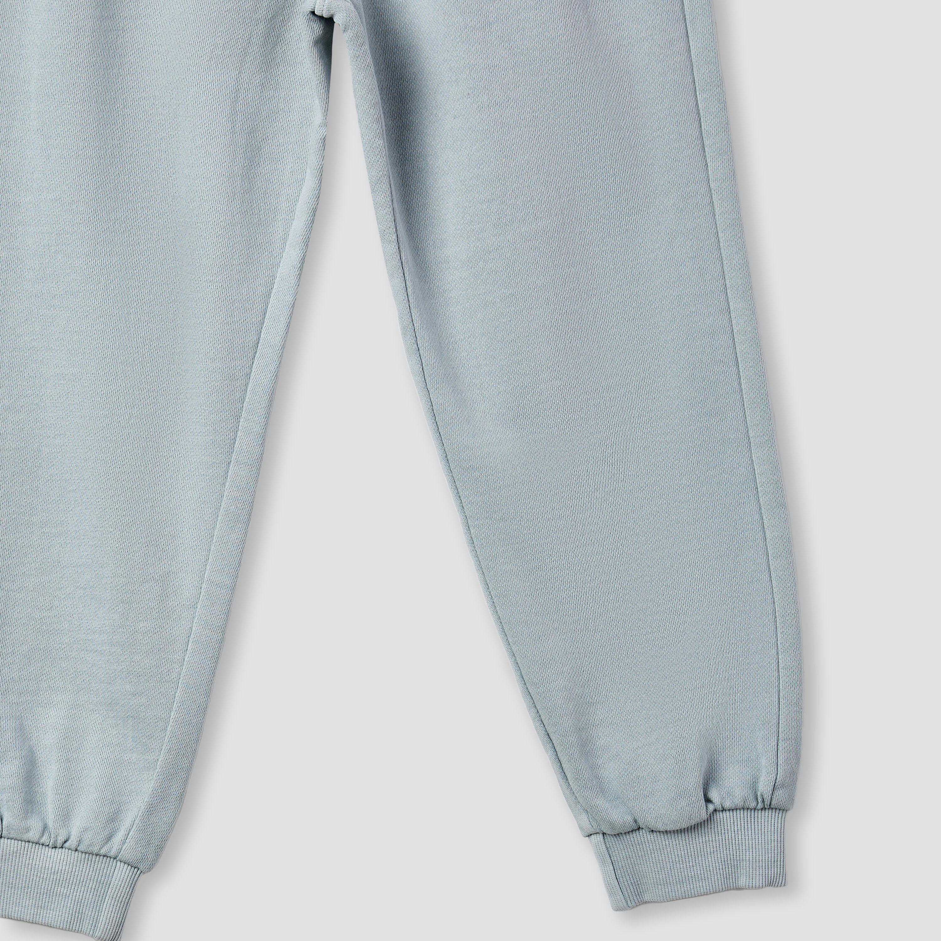 Juniors Boys Sweatshirt and Joggers Set with Text Print - Polyester - Long Sleeves and Collar