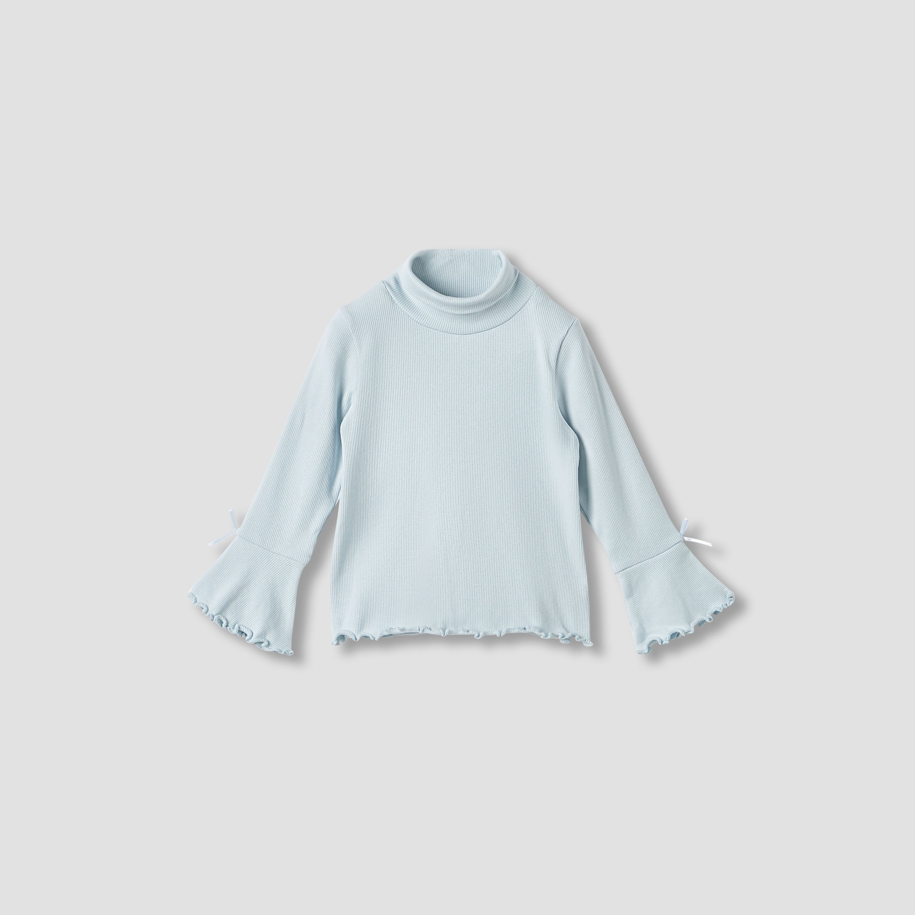Juniors Bow Detail Top with Turtleneck and Long Sleeves - Set of 2