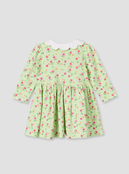 Juniors Collared Long Sleeves A-Line Dress with Floral Print-baby-girls-clothing-dressesandjumpsuits-image-3