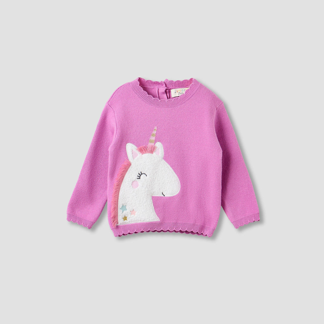 Juniors Unicorn Applique Sweater and Flared Pants Set