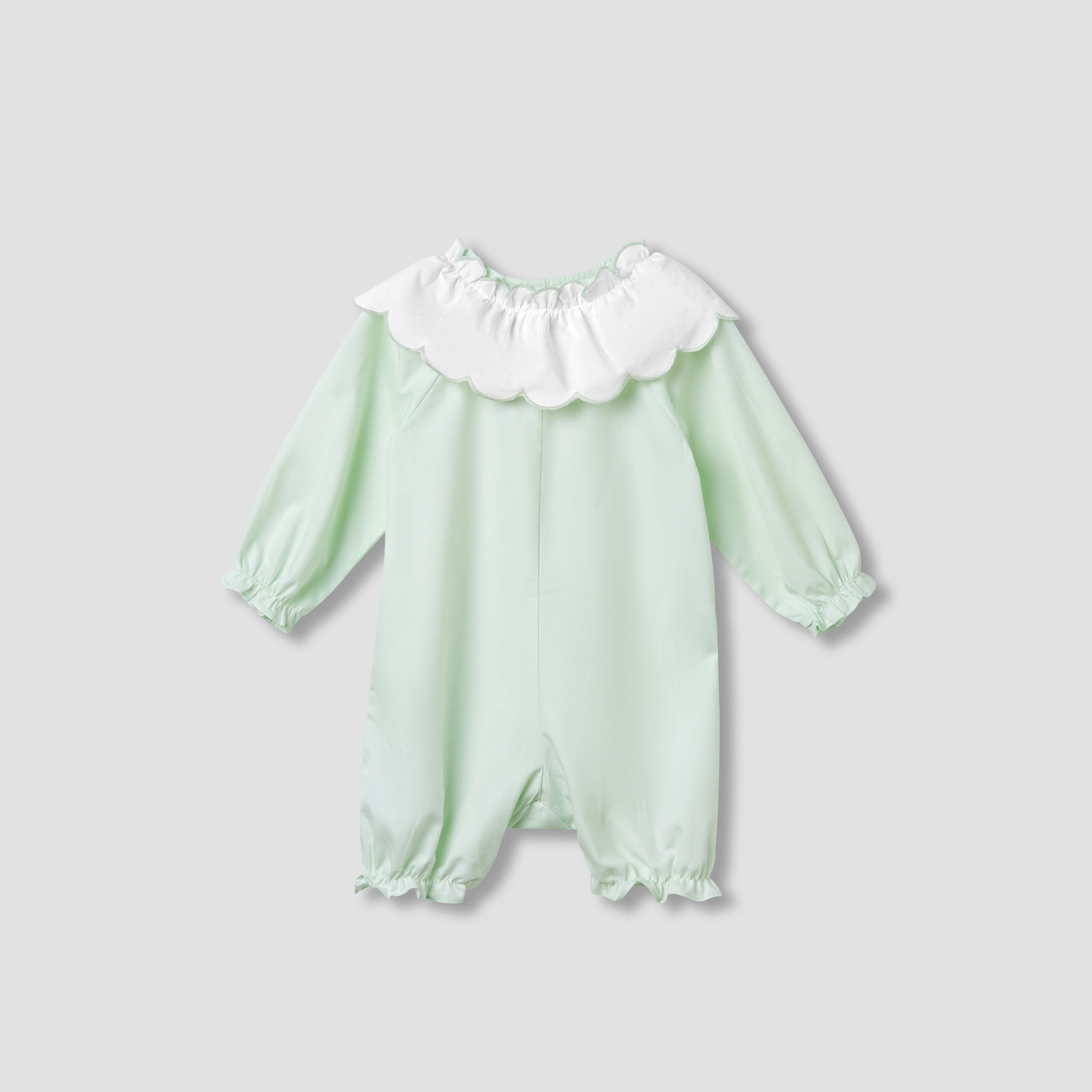Juniors Solid Romper with Sailor Collar and Bow Accent