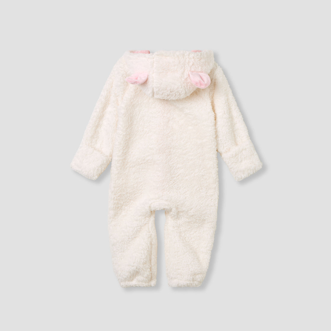 Juniors Fleece Coverall with Hood and Zip Closure
