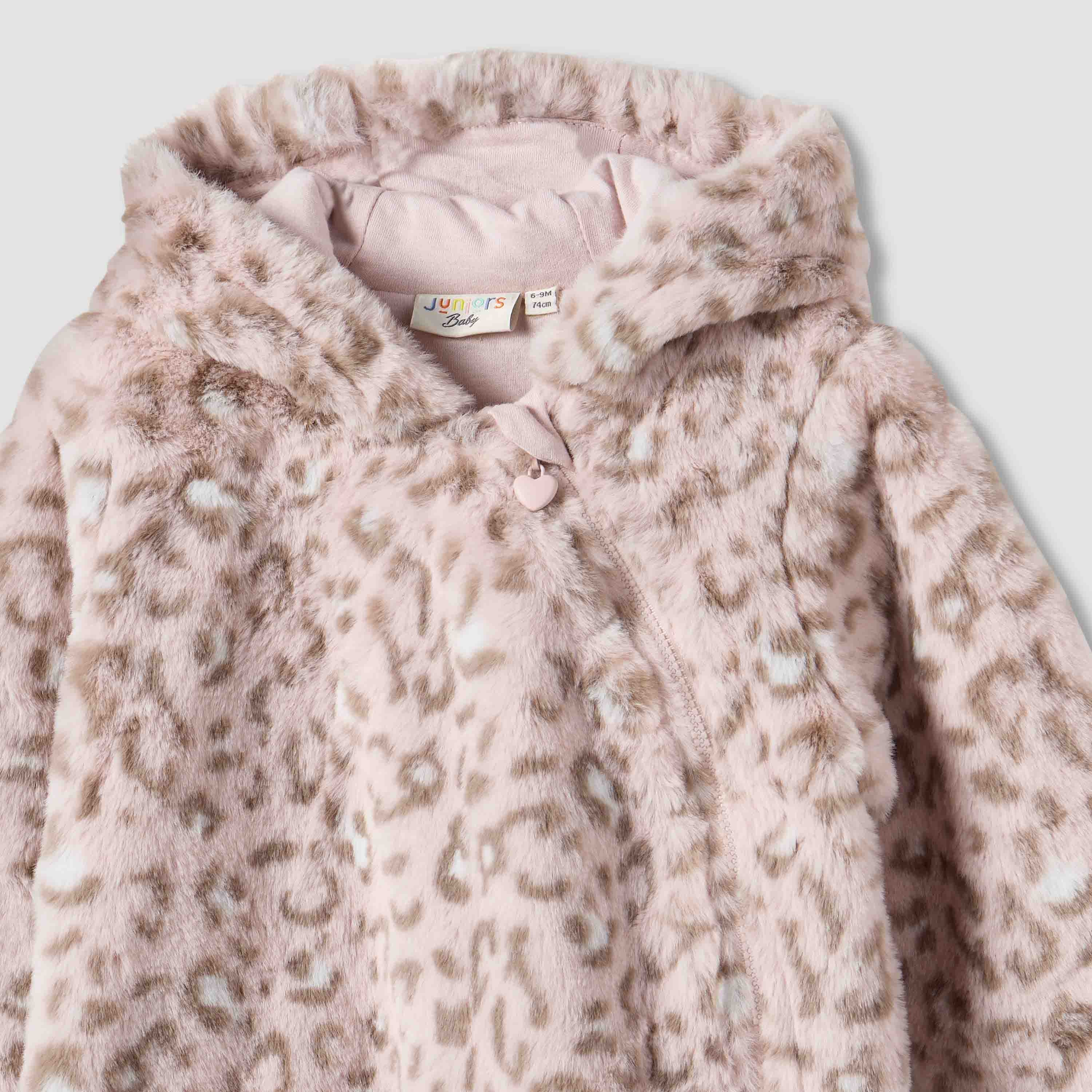 Juniors Hooded Sleepsuit with Print - Polyester - Long Sleeves