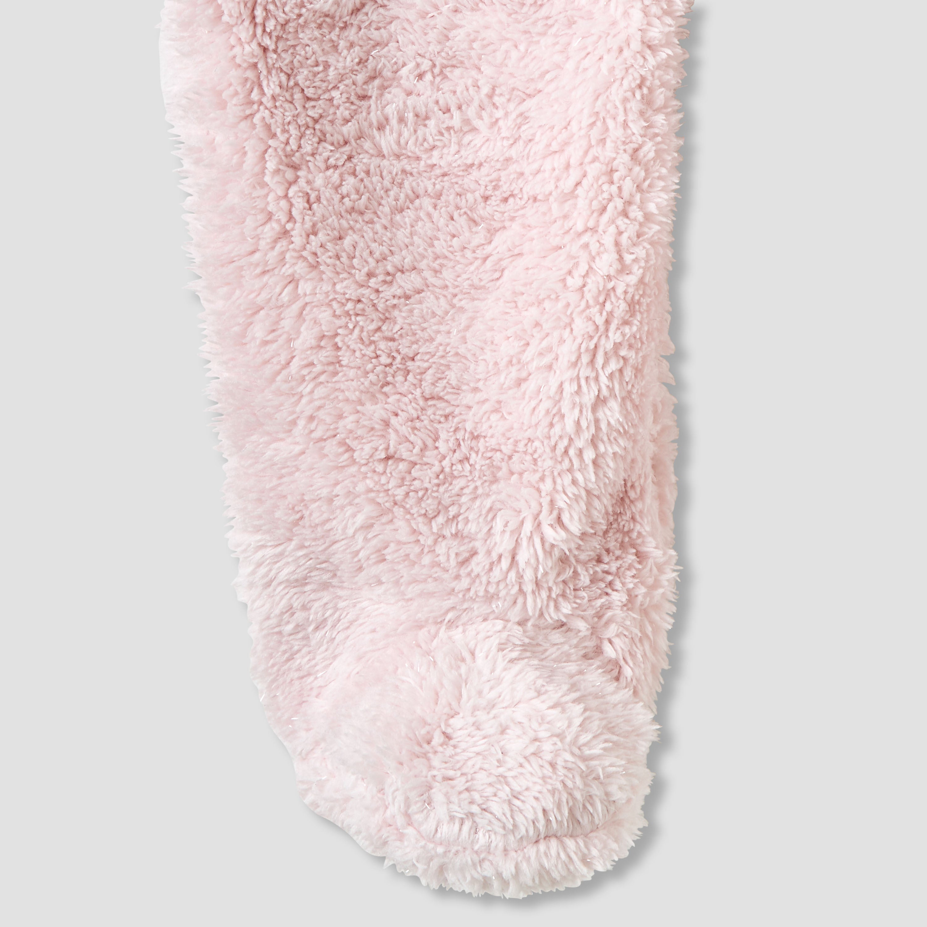 Juniors Hooded Closed Feet Romper with Fleece Texture - Long Sleeves