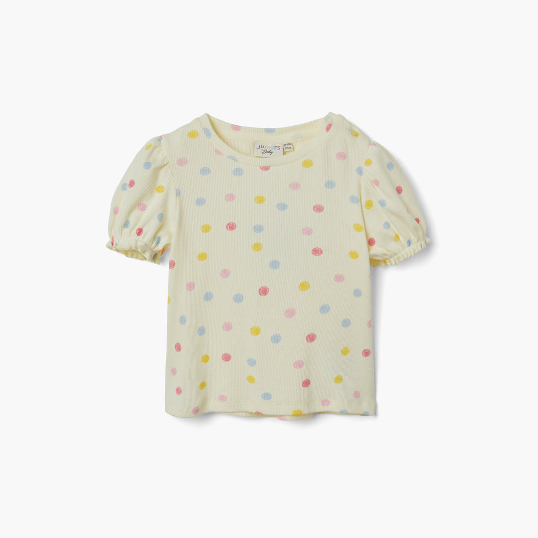 Juniors Bunny Applique Dungaree and Polka Dot Print T-shirt Set