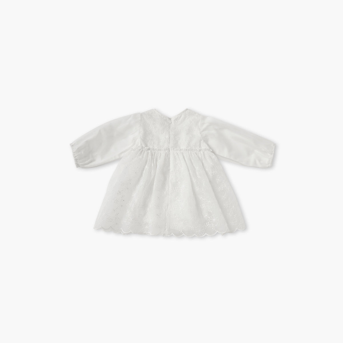 Giggles Floral Embroidered Dress with Headband