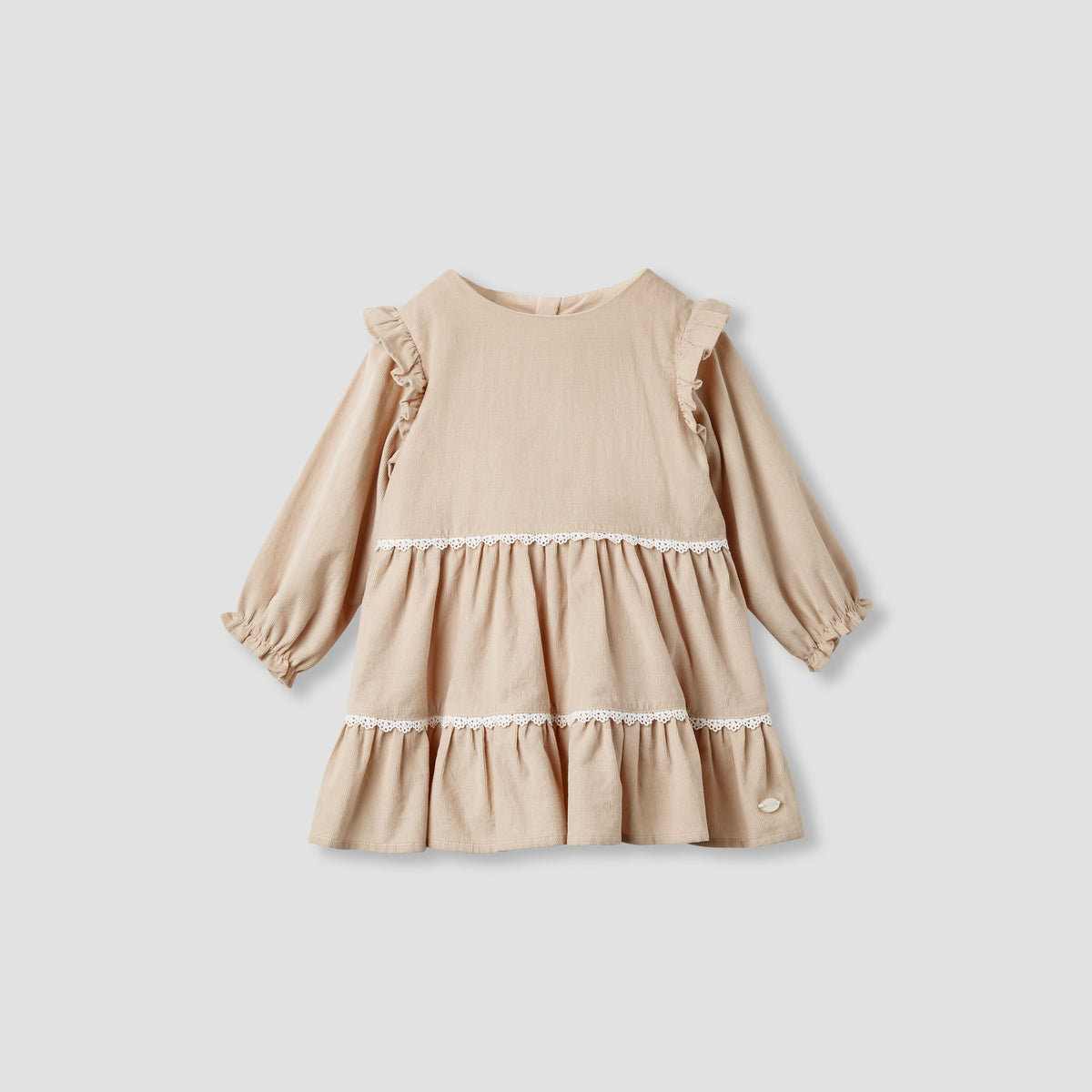 Giggles Embroidered Tiered Dress with Sweater and Stockings